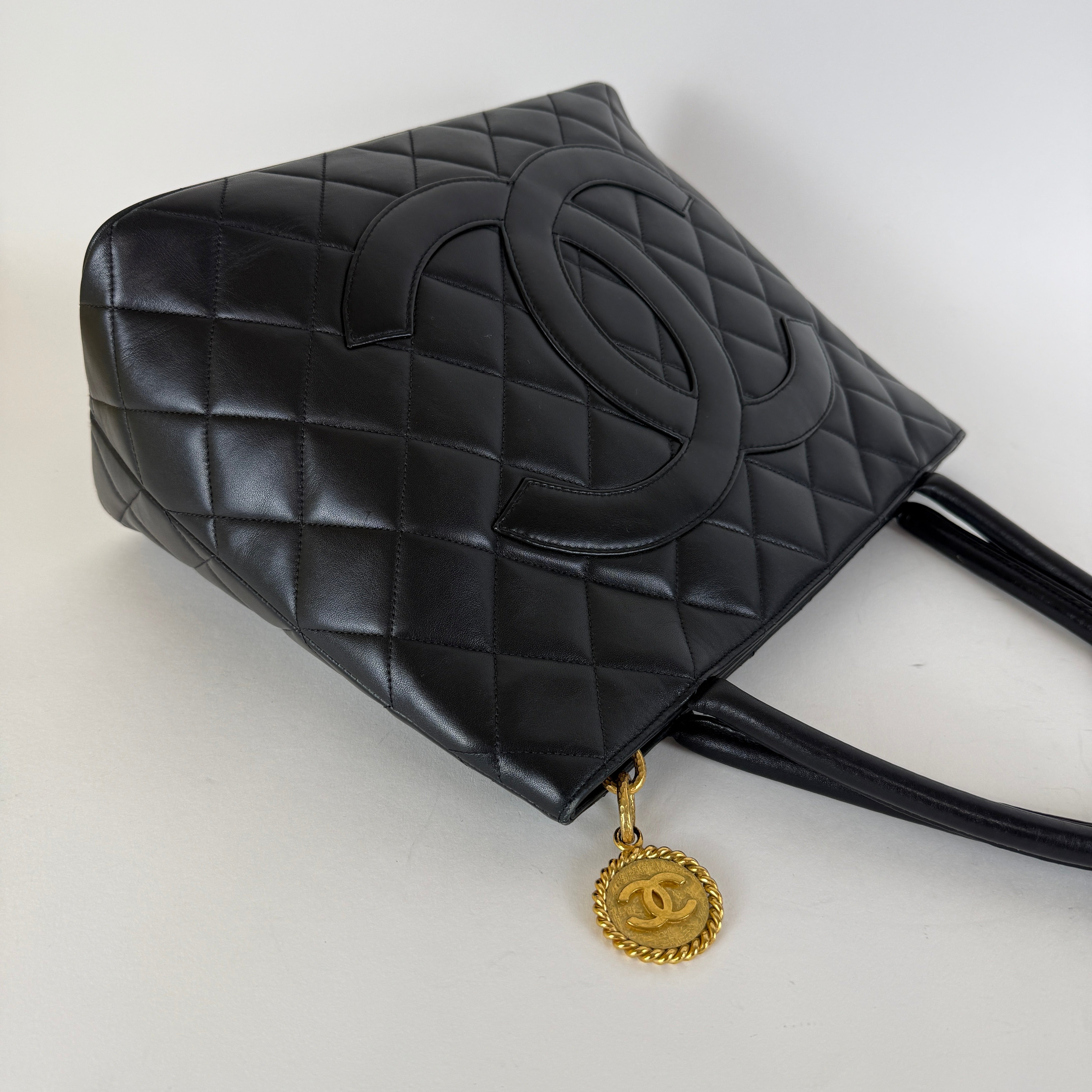 Vintage Medallion Tote — 24K Gold Hardware
