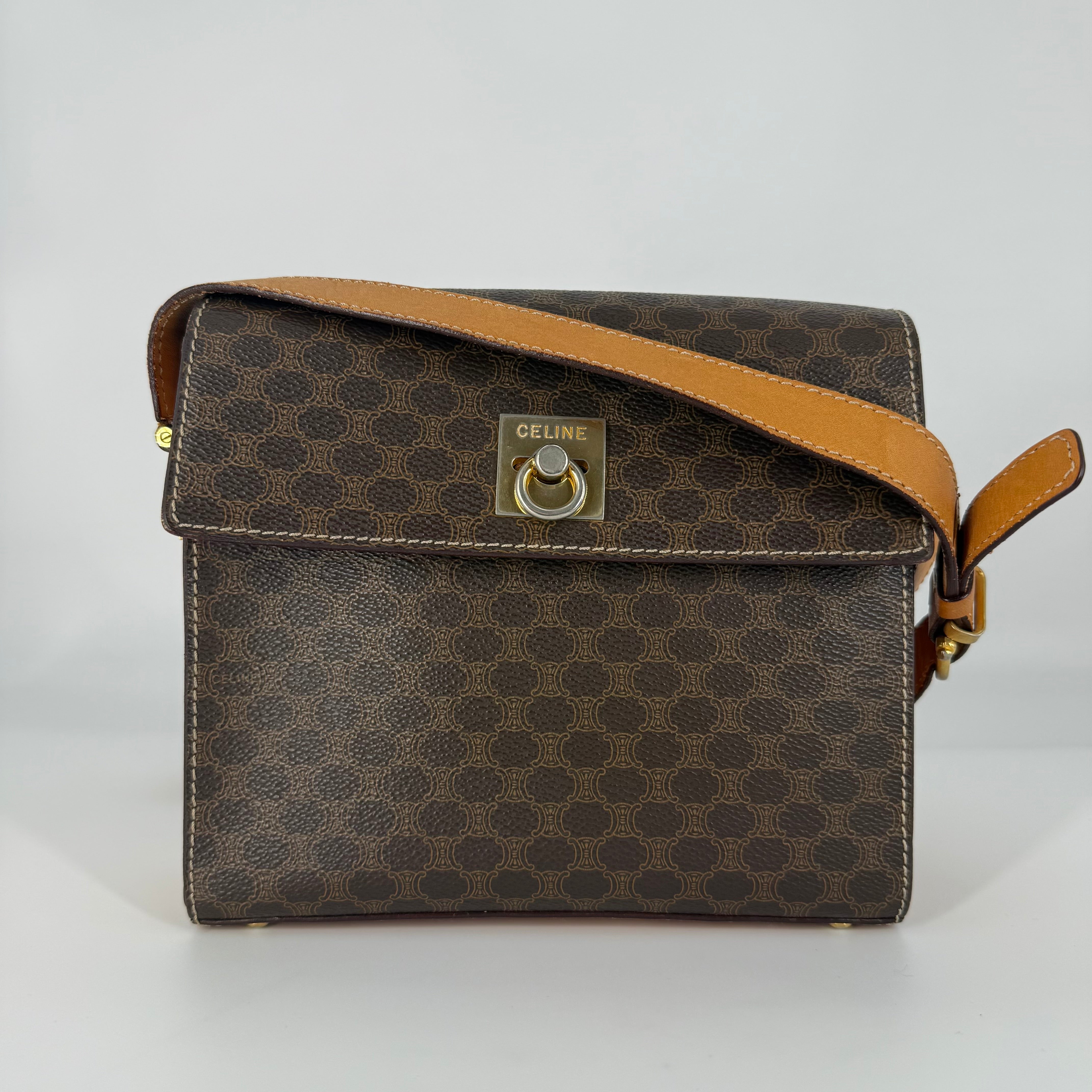 CELINE Macadam Crossbody Bag