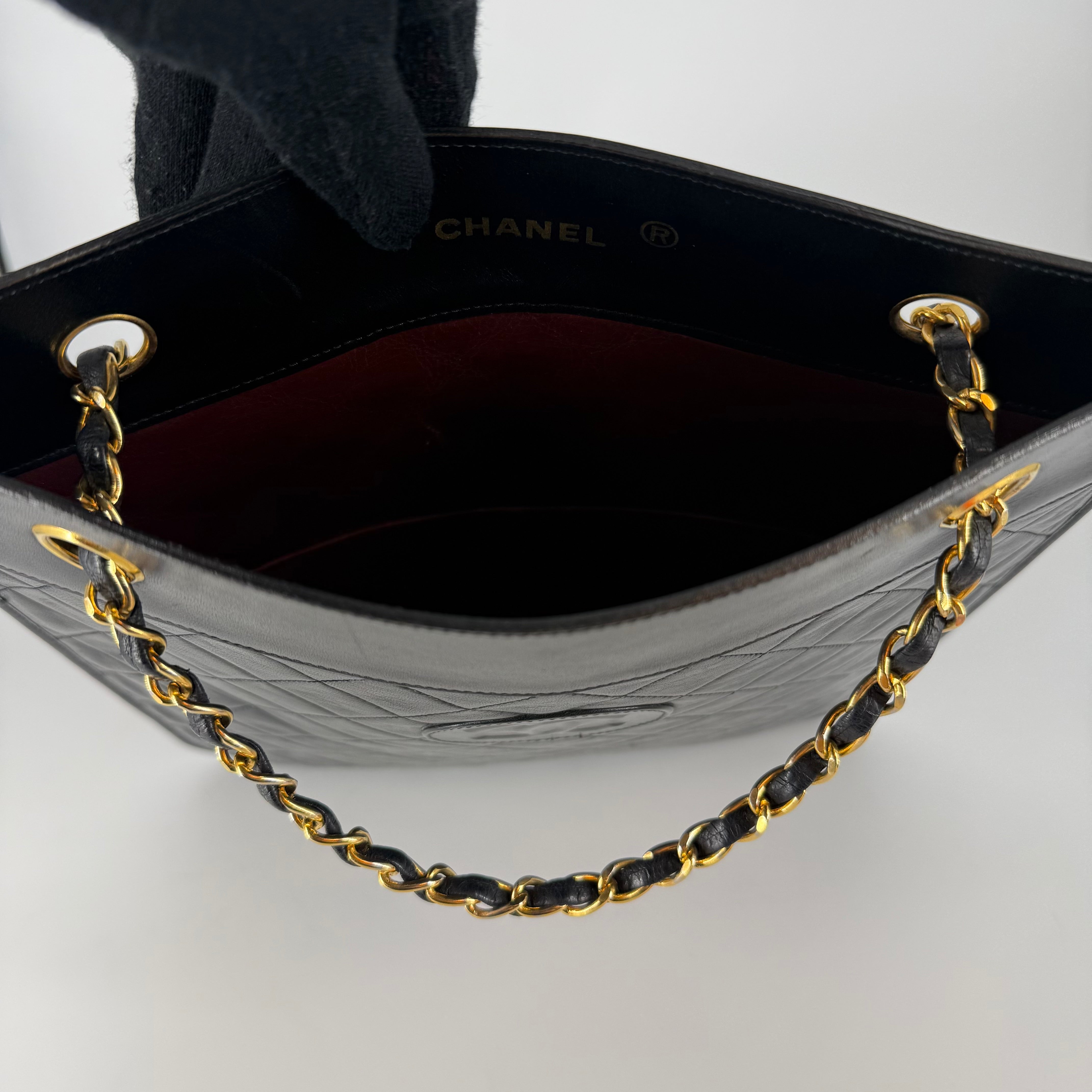 Lambskin Tote Black