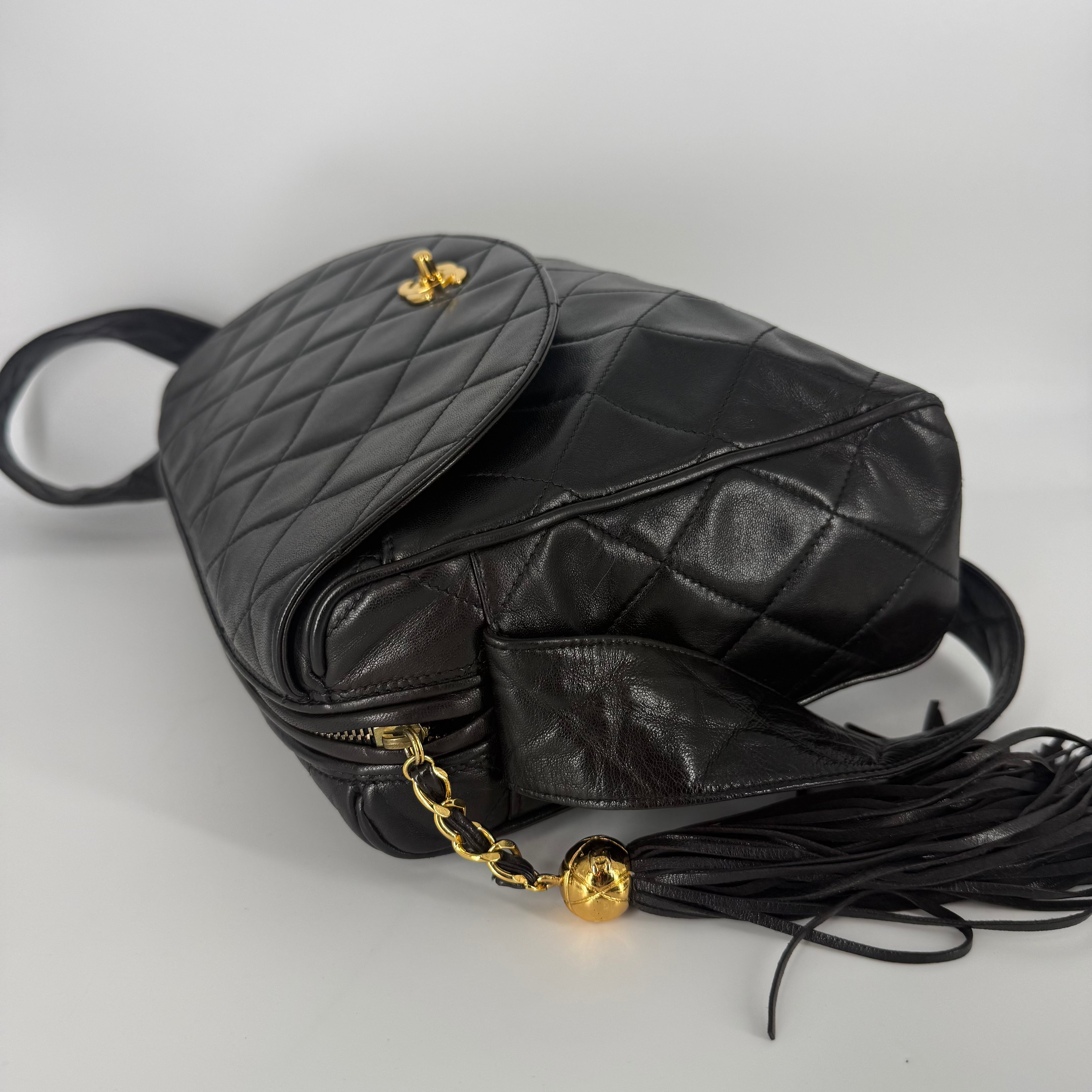 Classic Quilted Flap 24 Karat Gold