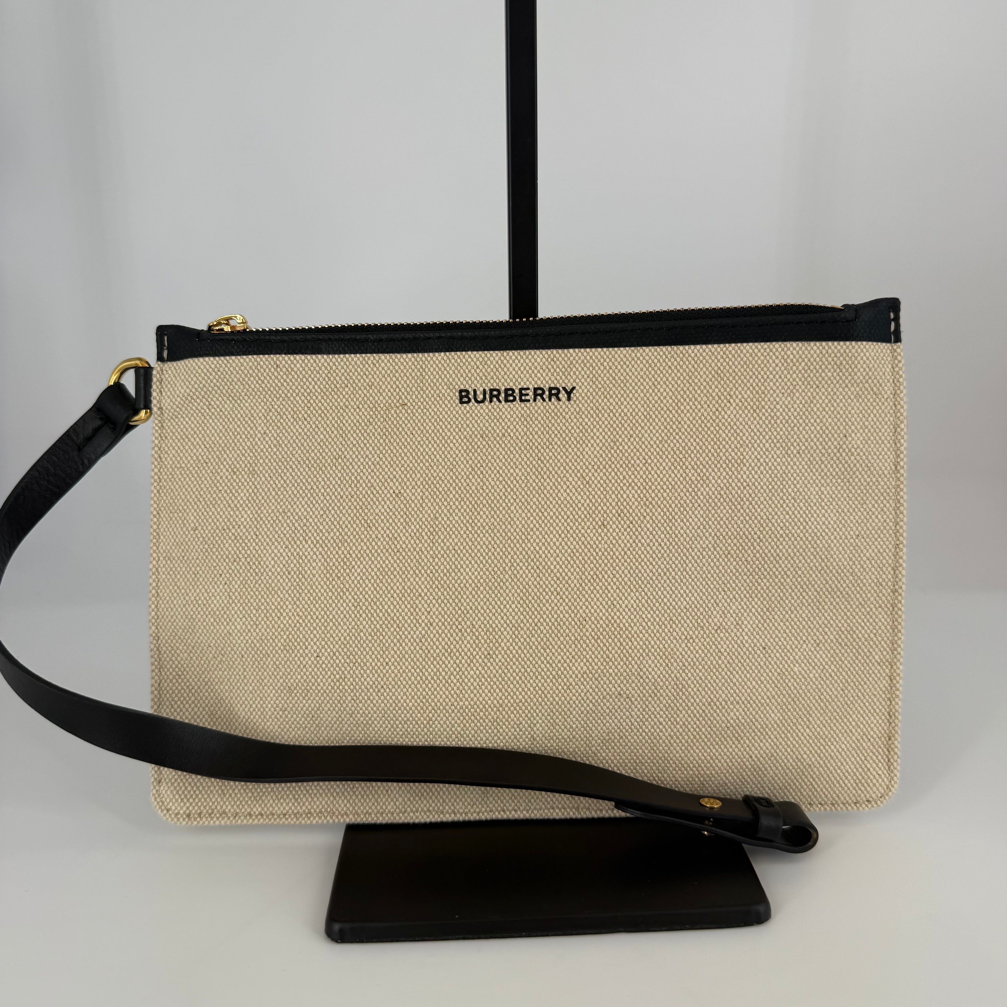 Canvas Tote Bag with Interior Pouch