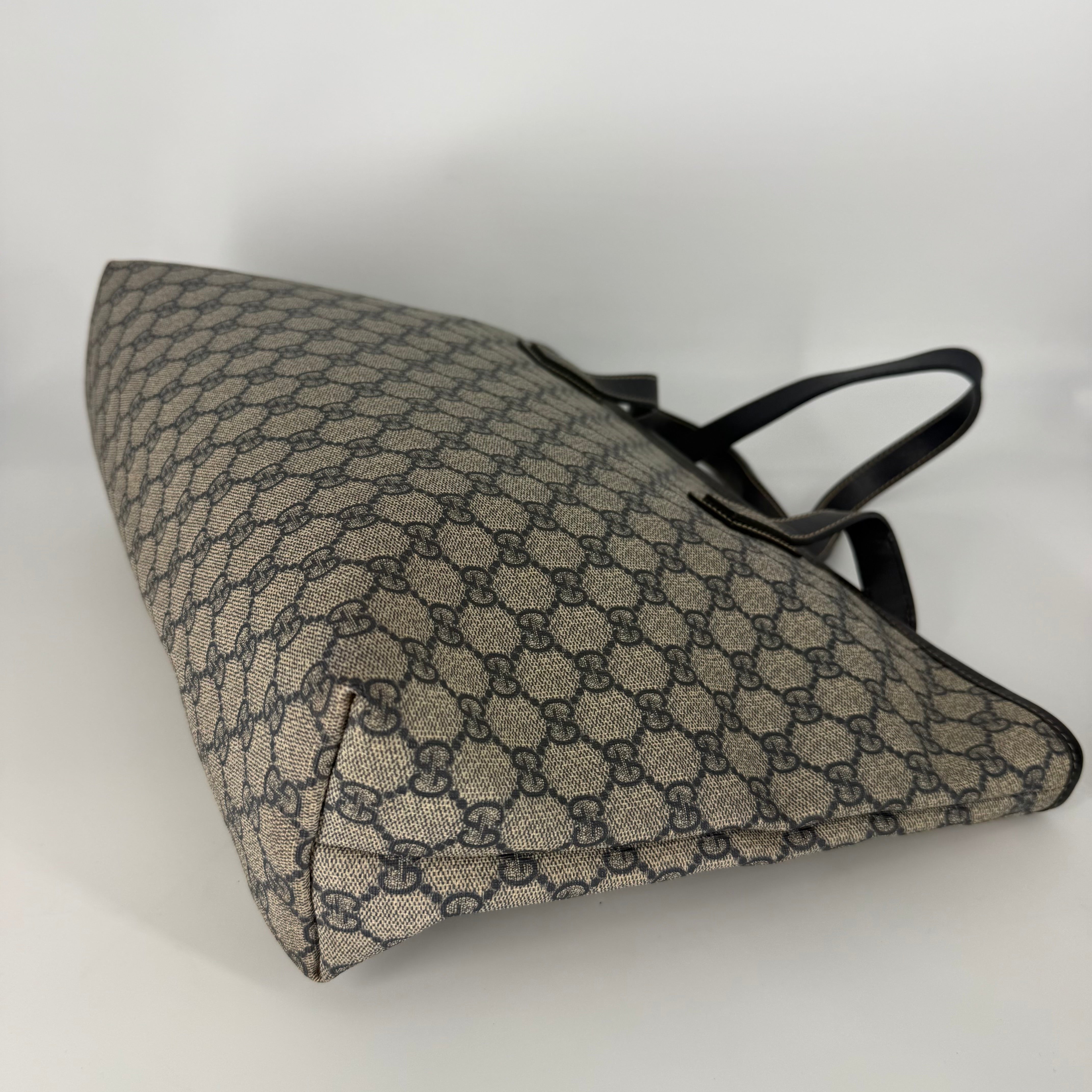 GG Canvas Navy Tote Bag