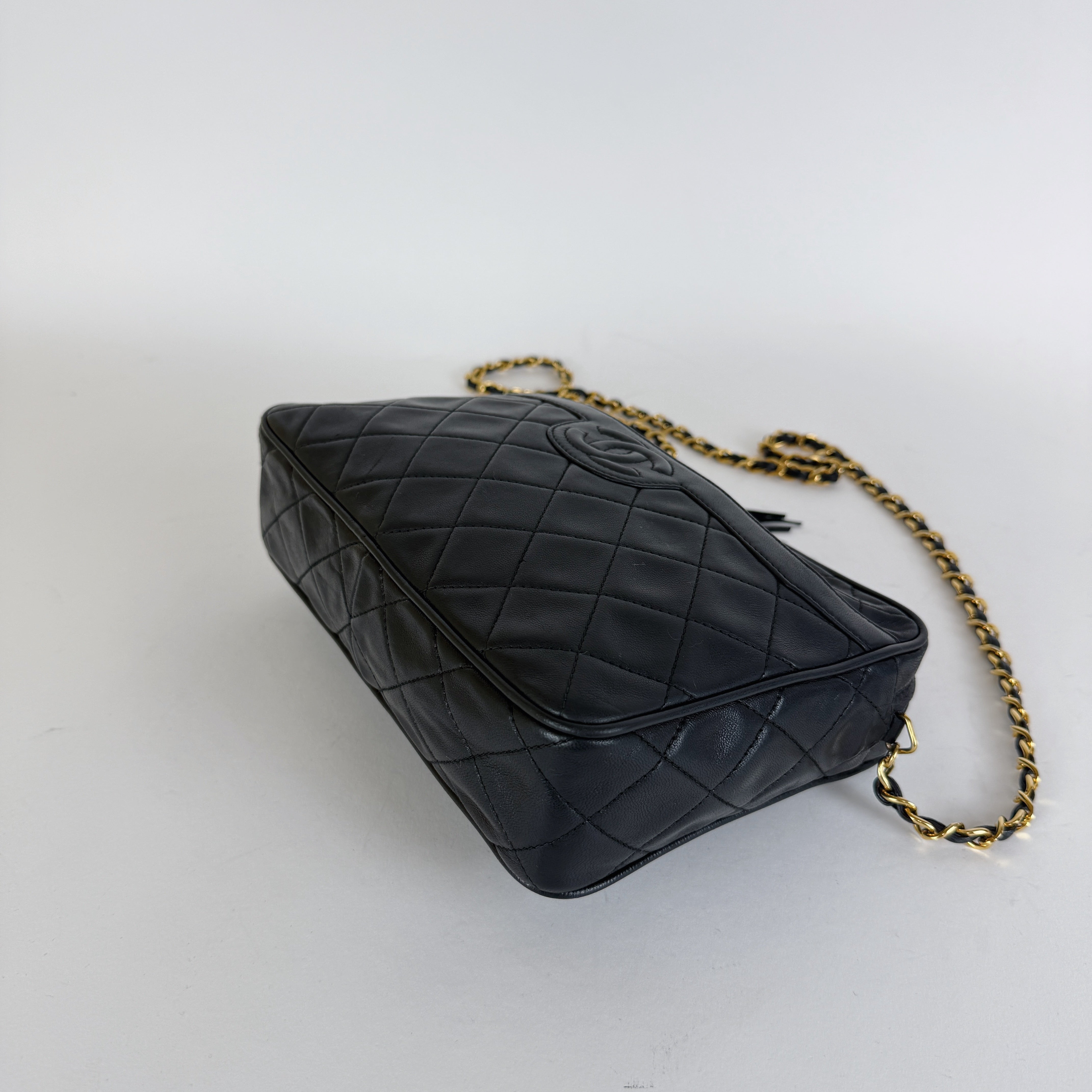 Vintage Camera Bag — 24K Gold Hardware