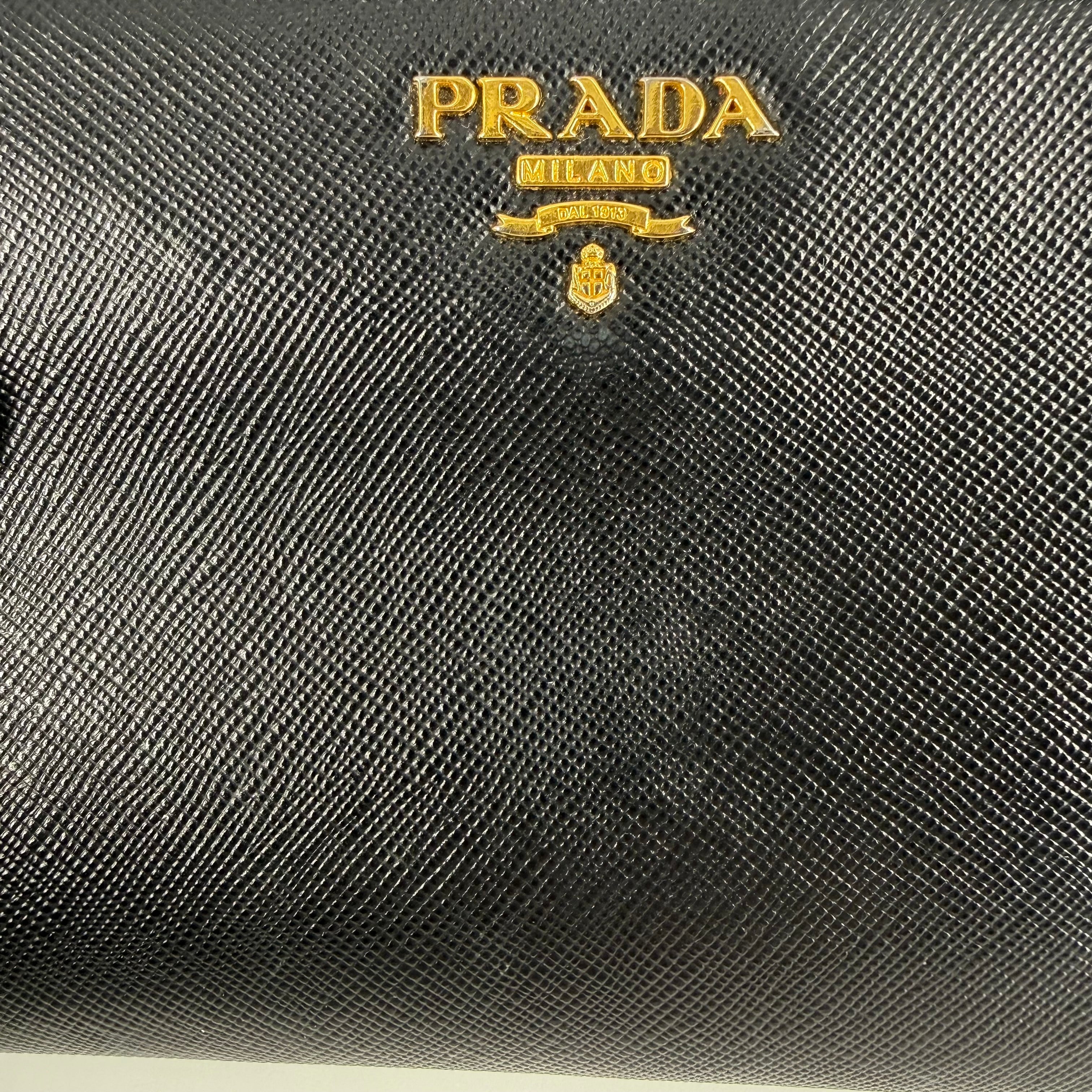 Saffiano Leather Long Wallet