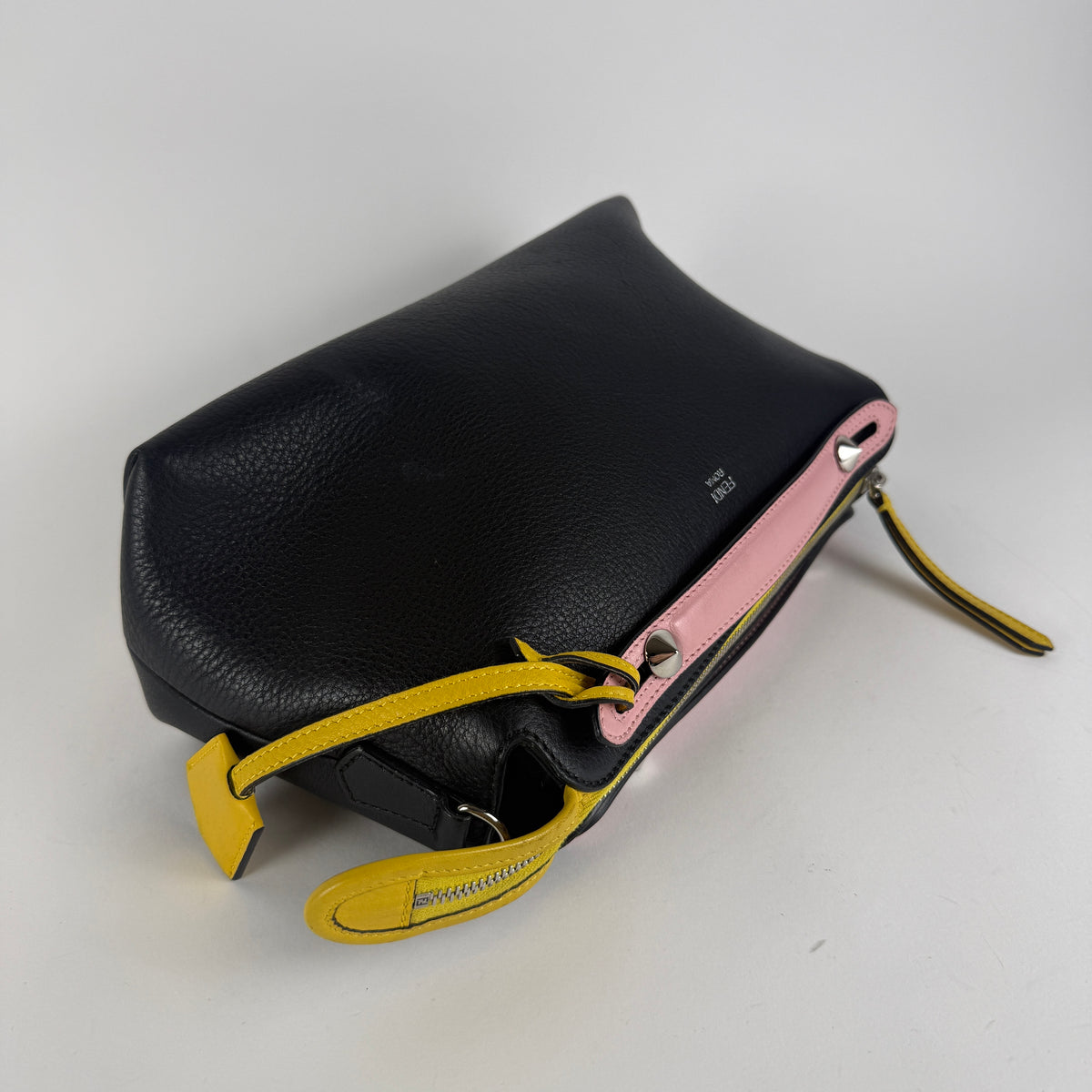 By The Way — Black Leather with Multicolor Details — Silver-Tone Hardware