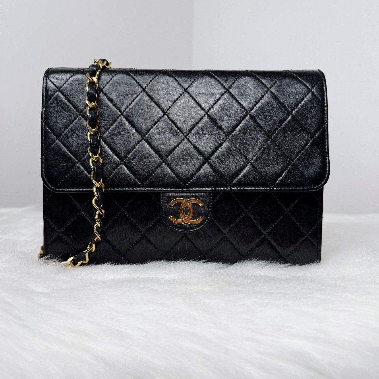 Vintage Flap Bag – 24K Gold
