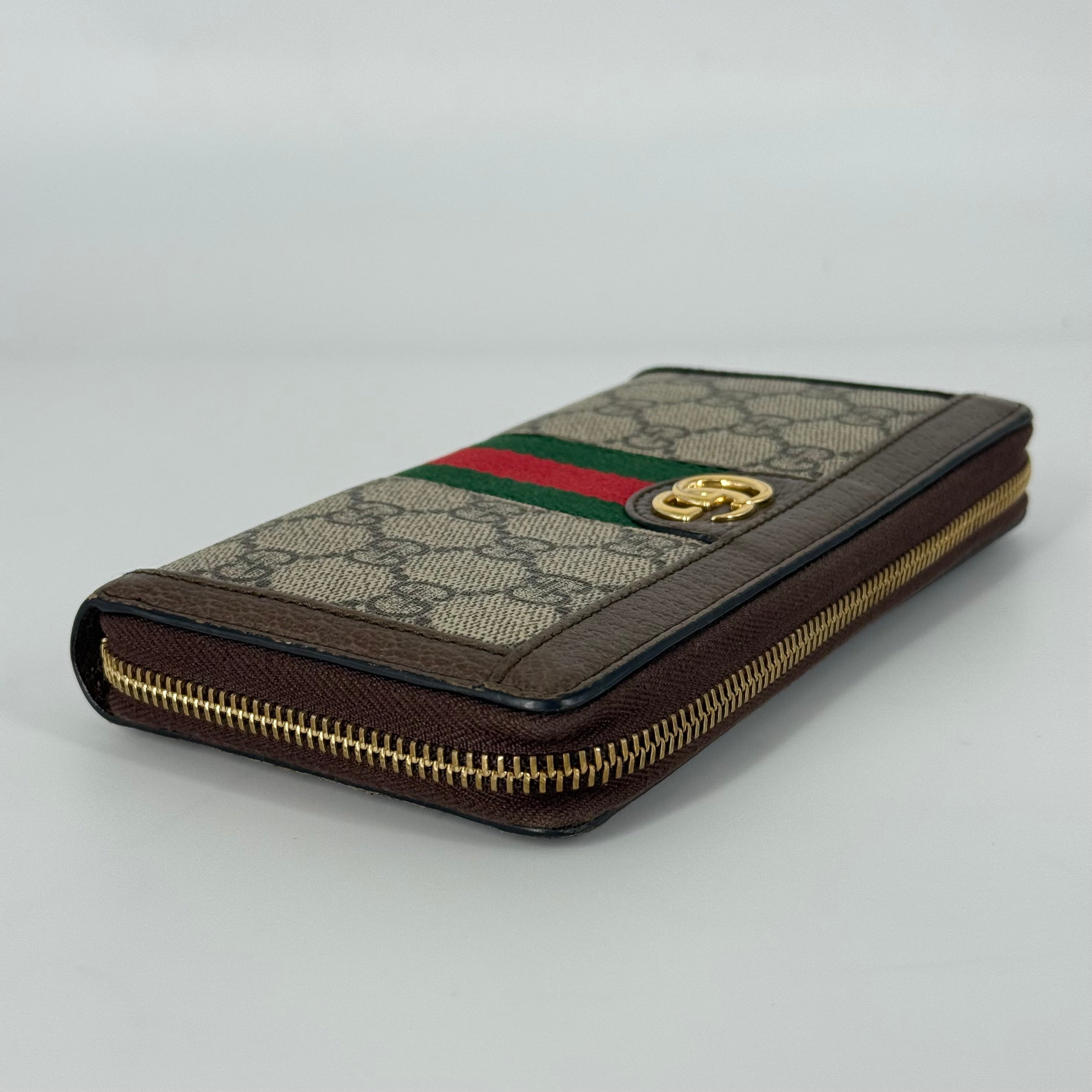Ophidia GG Supreme Zip-Around Wallet