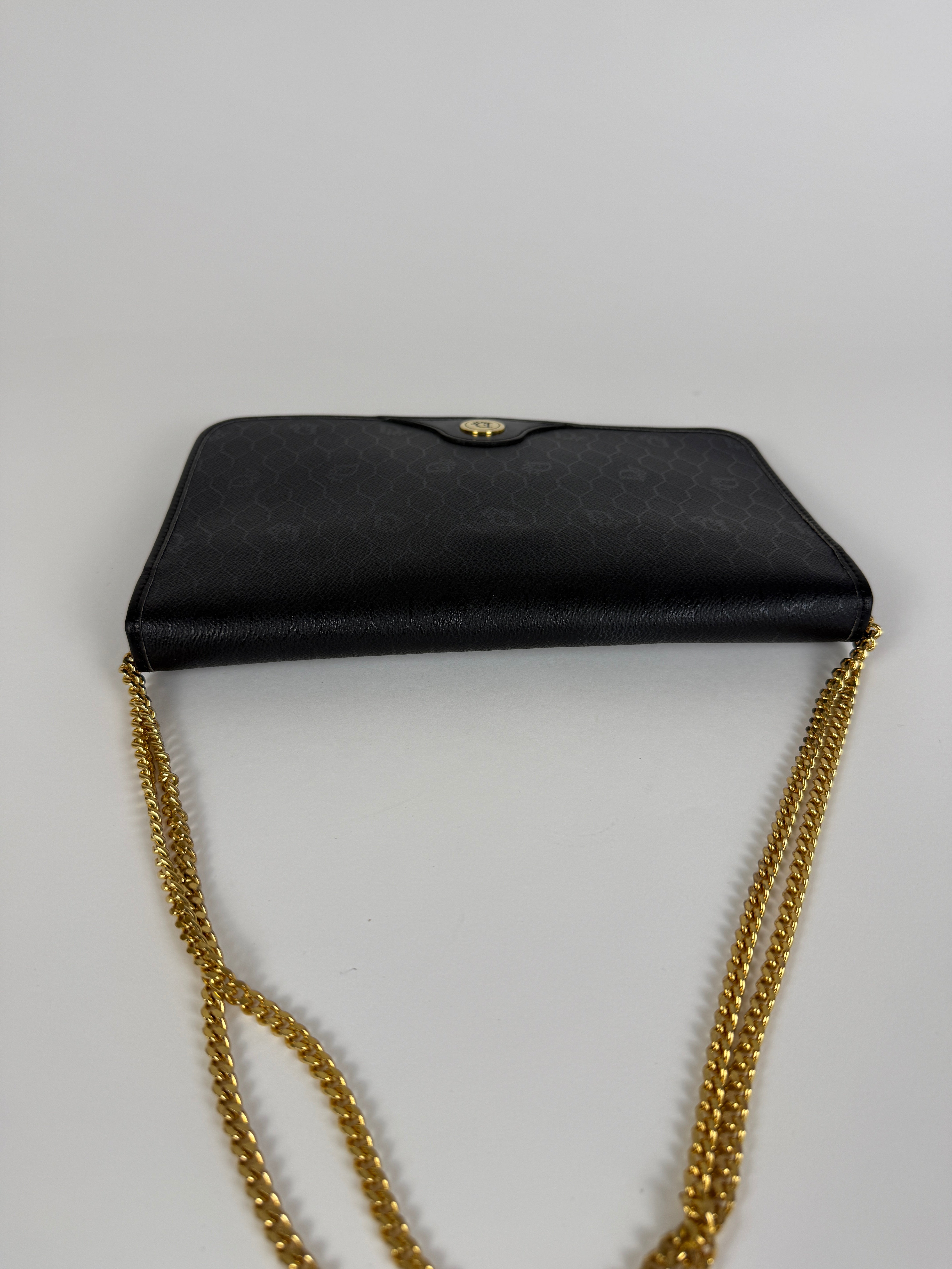 Vintage Black Chain Clutch