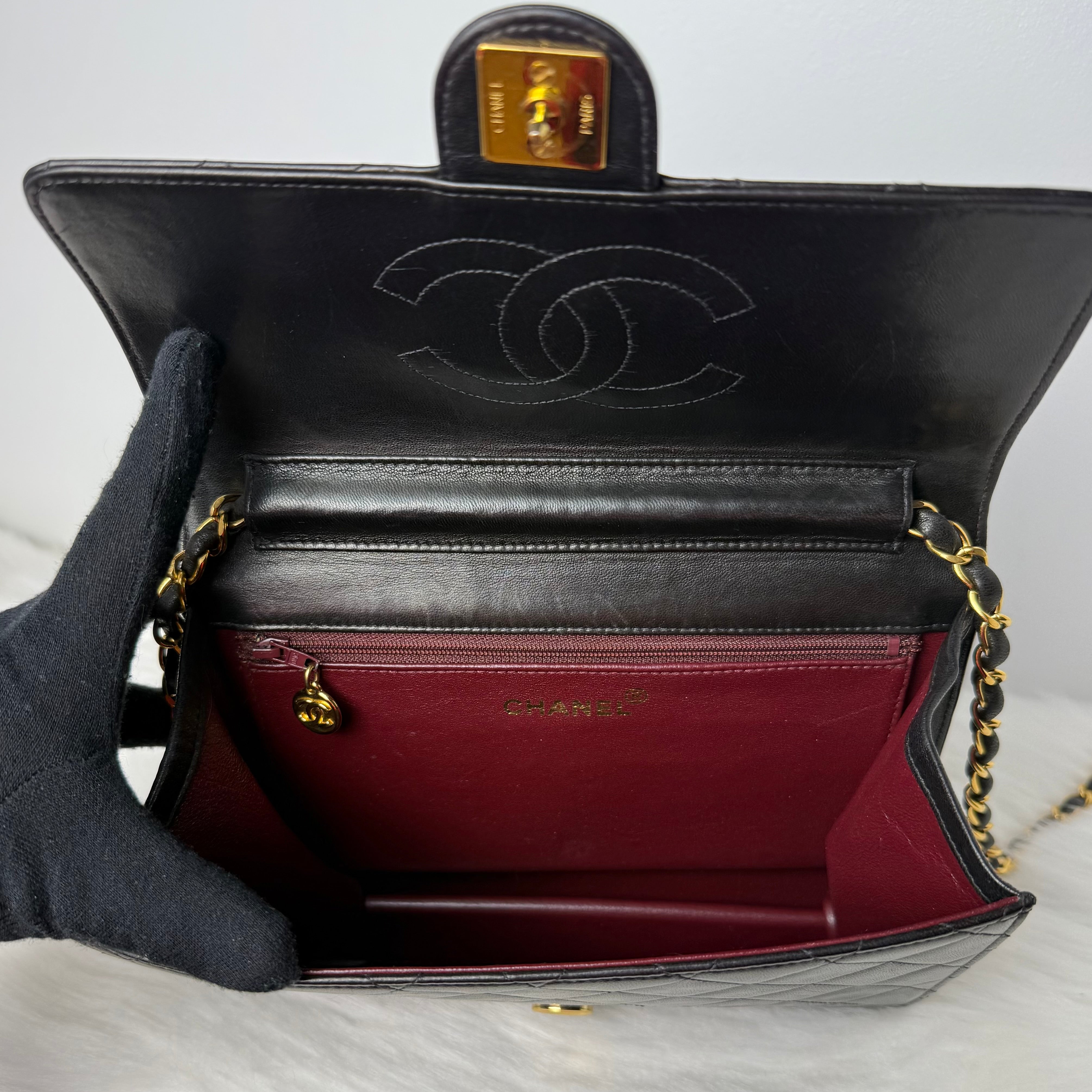 Vintage Flap Bag – 24K Gold