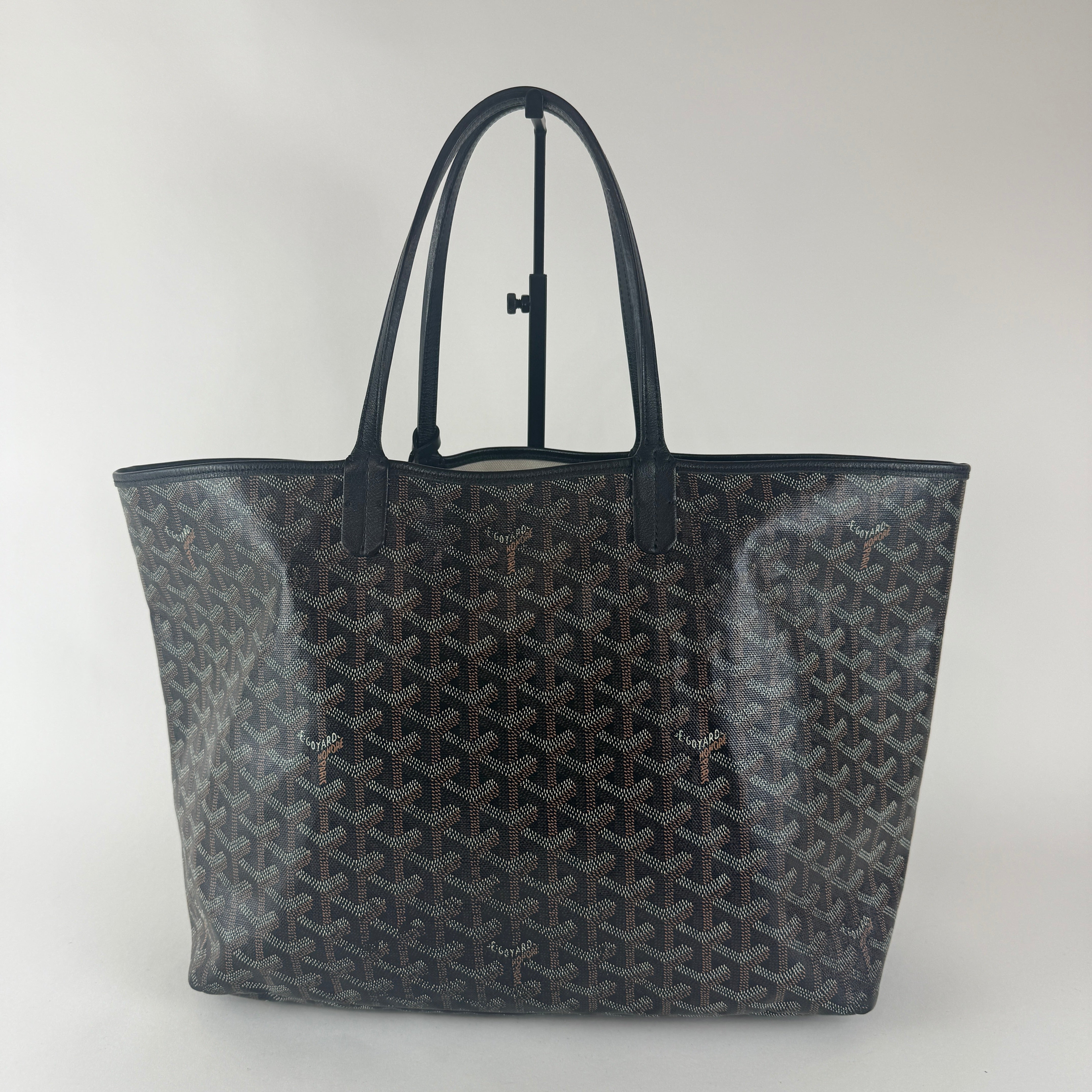 Saint Louis PM — Black Goyardine Canvas