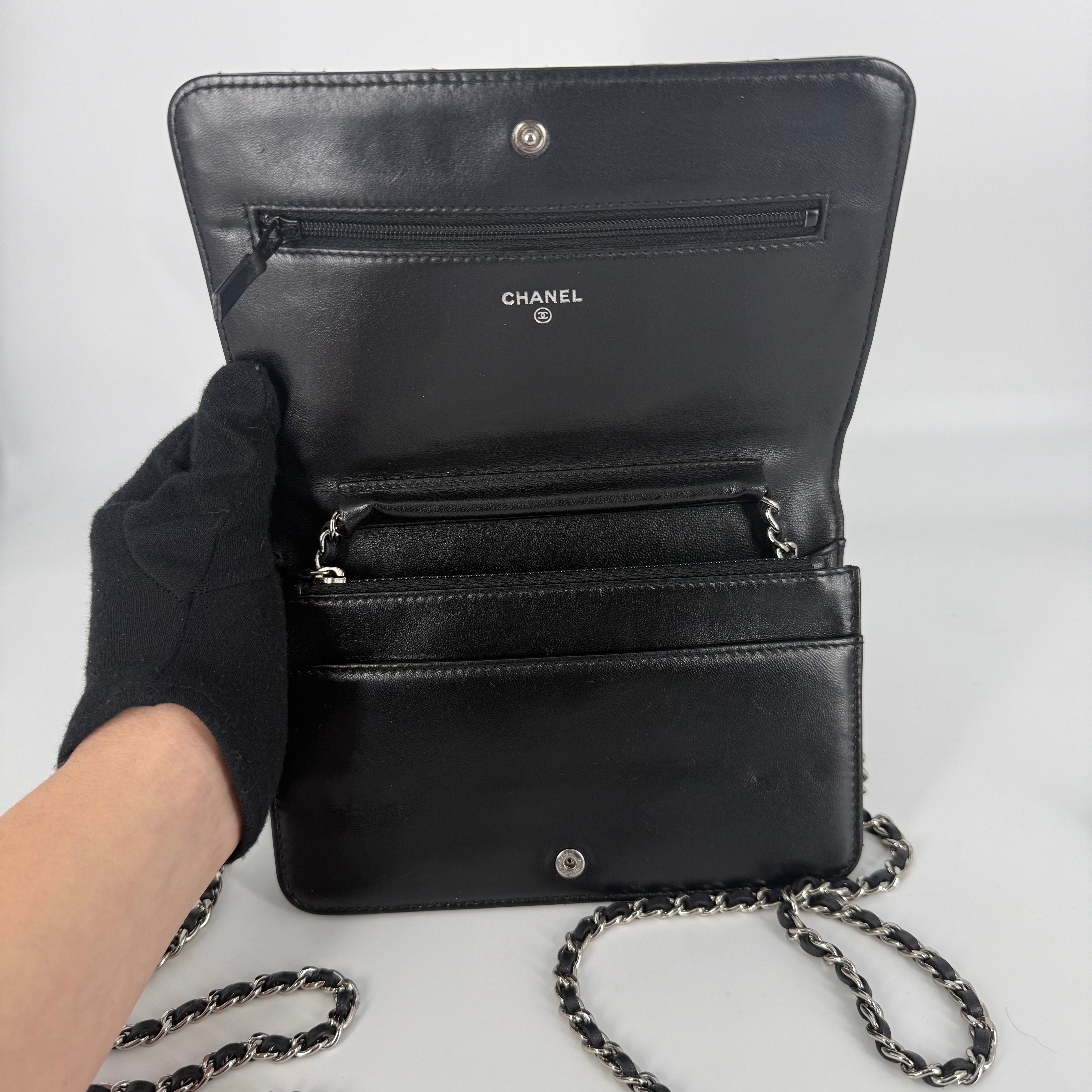 W.O.C Quilted Lambskin - Silver Hardware