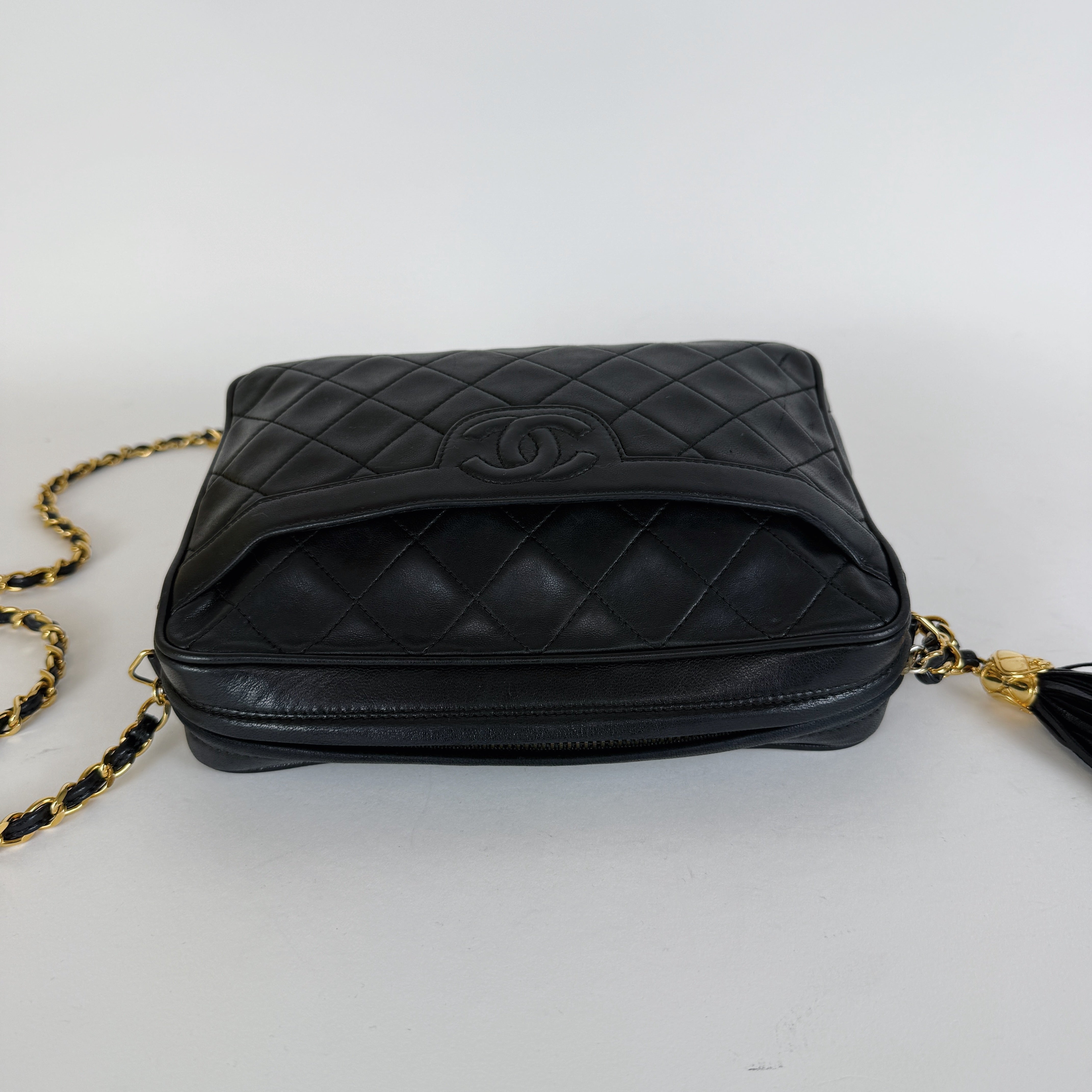 Vintage Camera Bag — 24K Gold Hardware