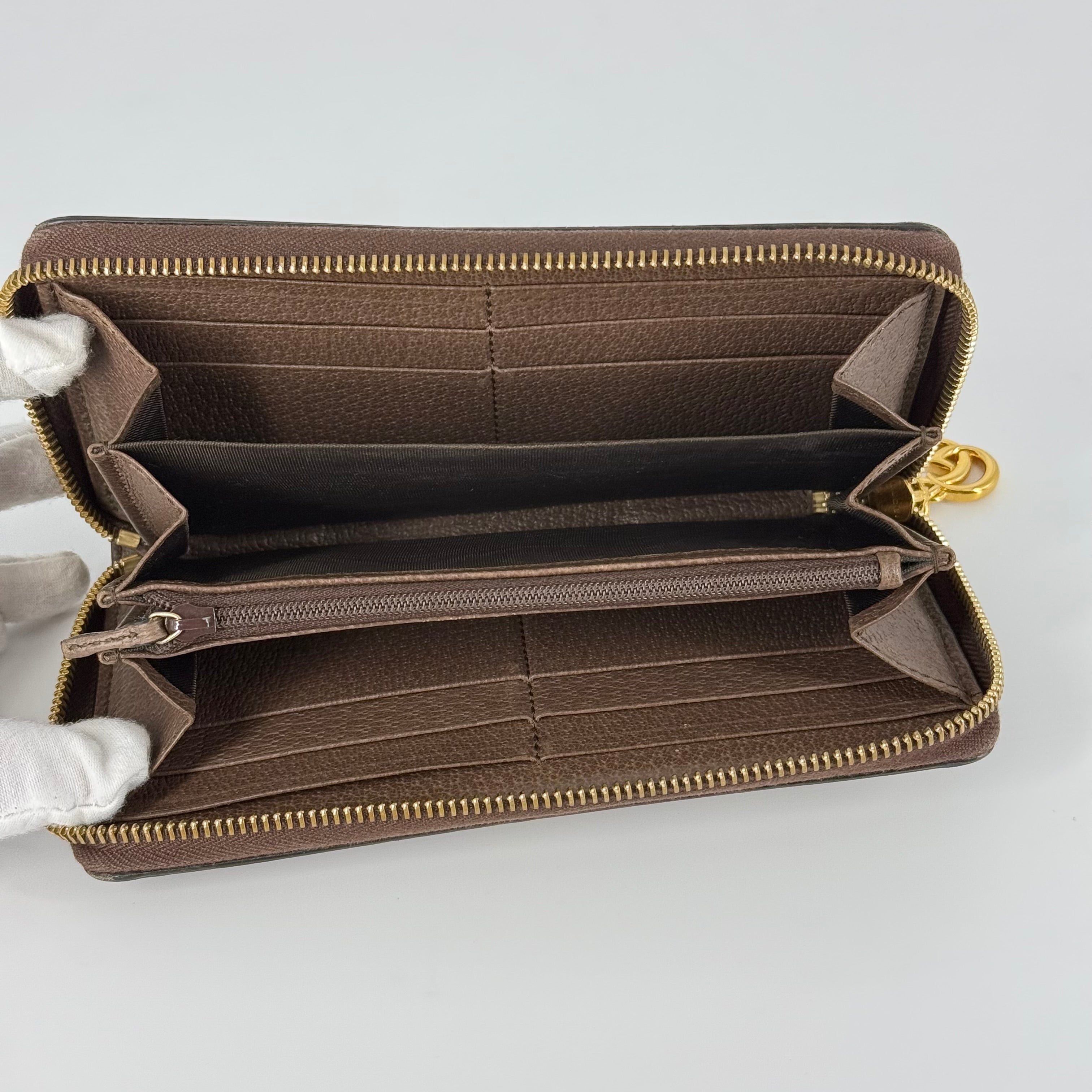 Ophidia GG Supreme Zip-Around Wallet