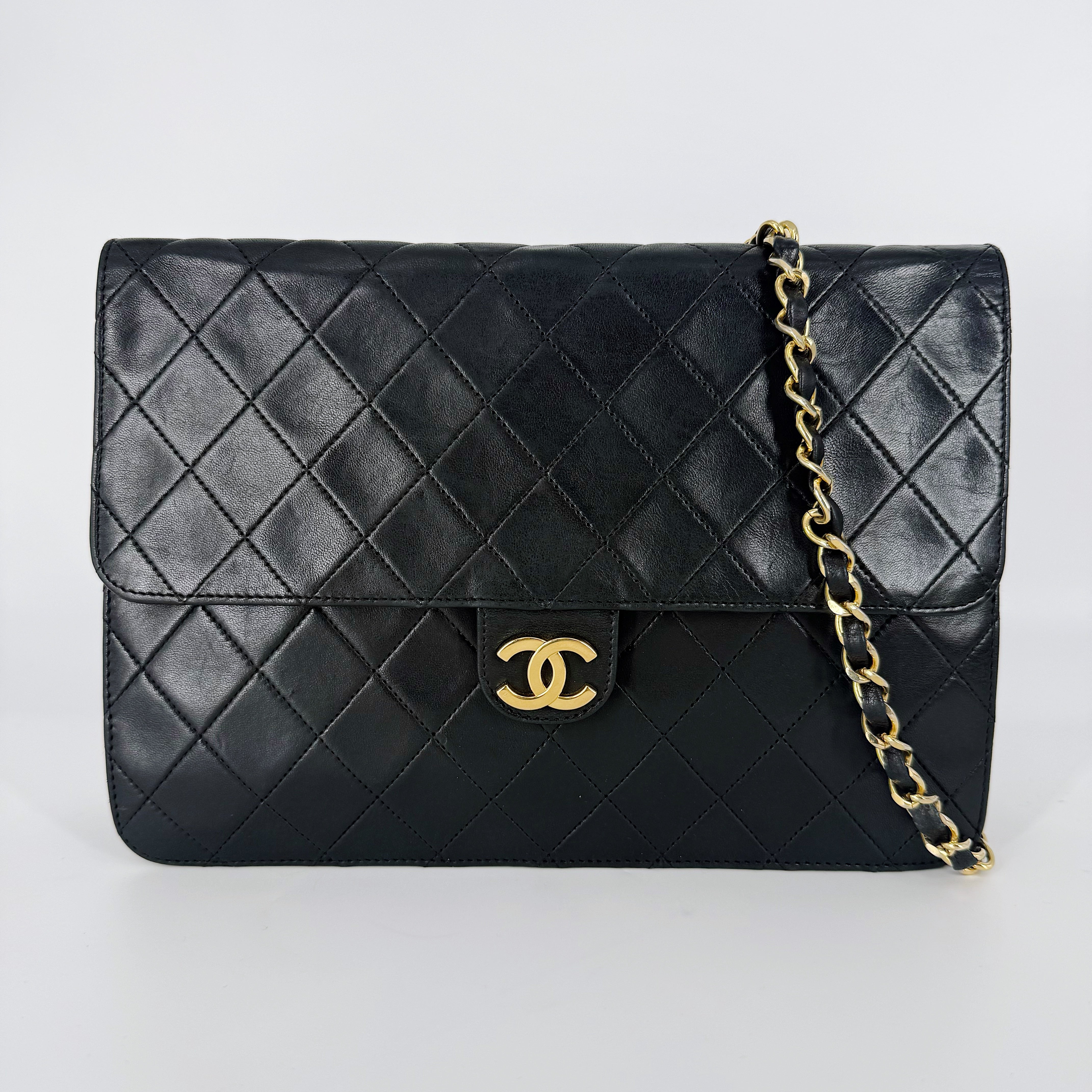 Vintage Flap Bag - 24K Gold