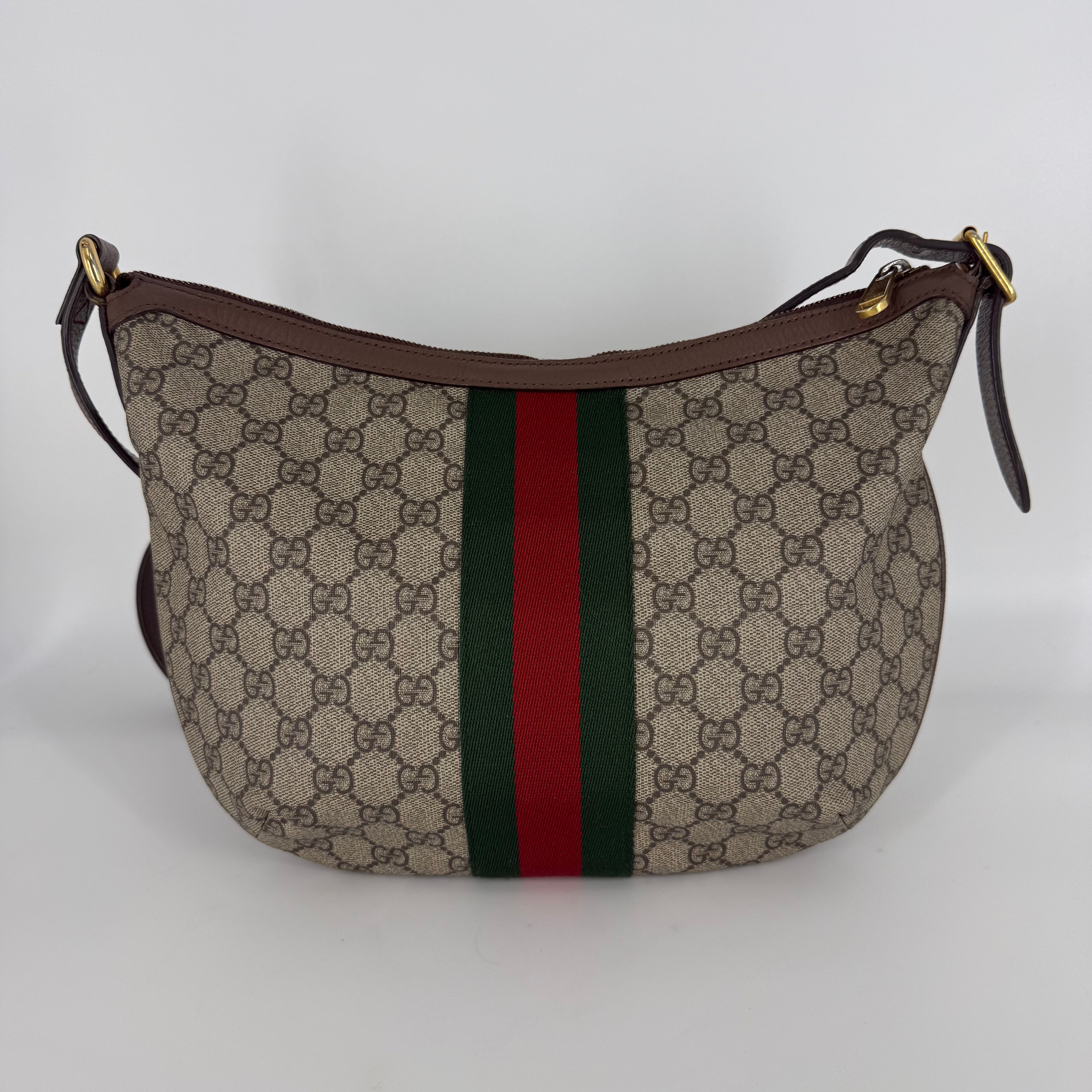 Ophidia GG Half Moon Hobo Crossbody Bag