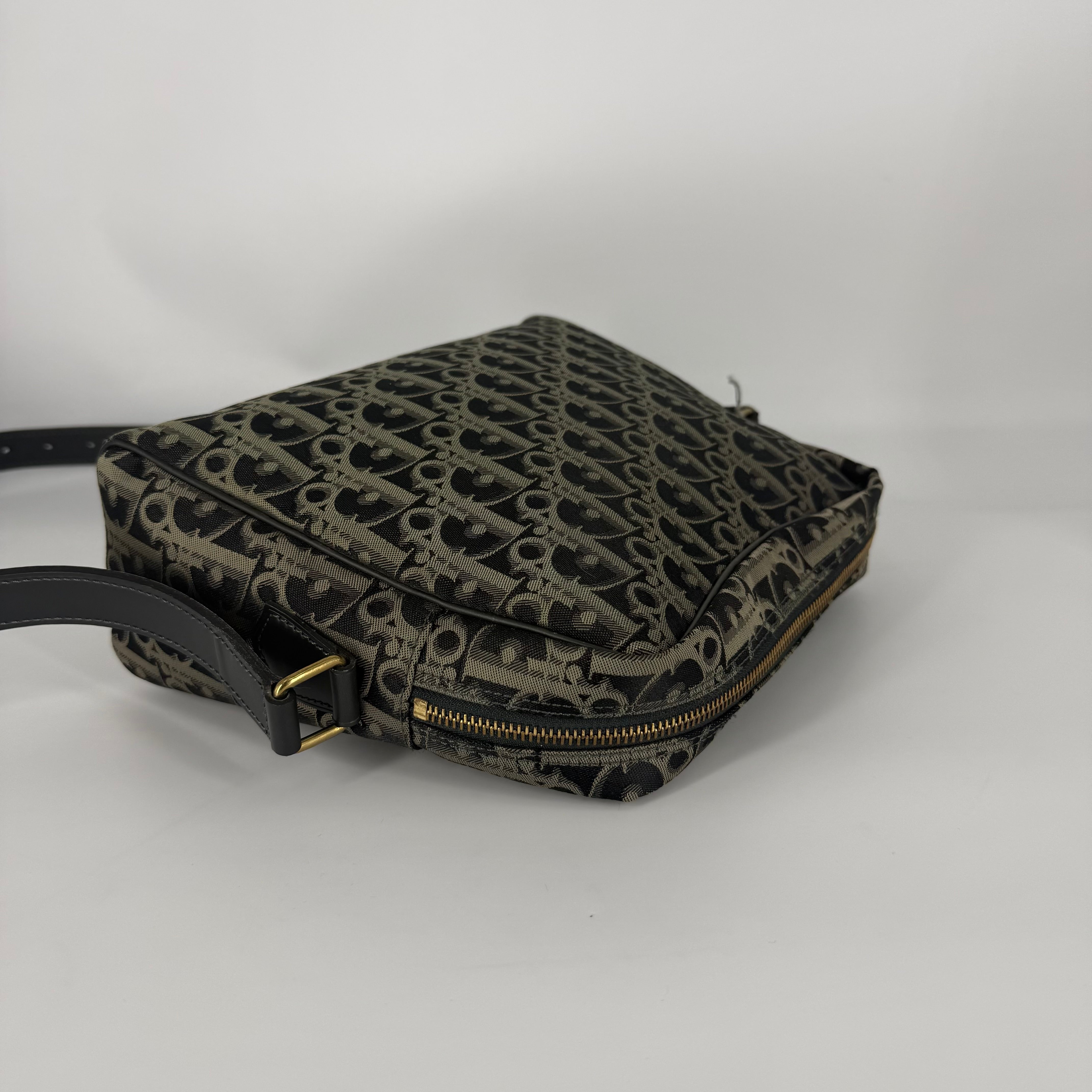 Canvas Oblique Crossbody Bag