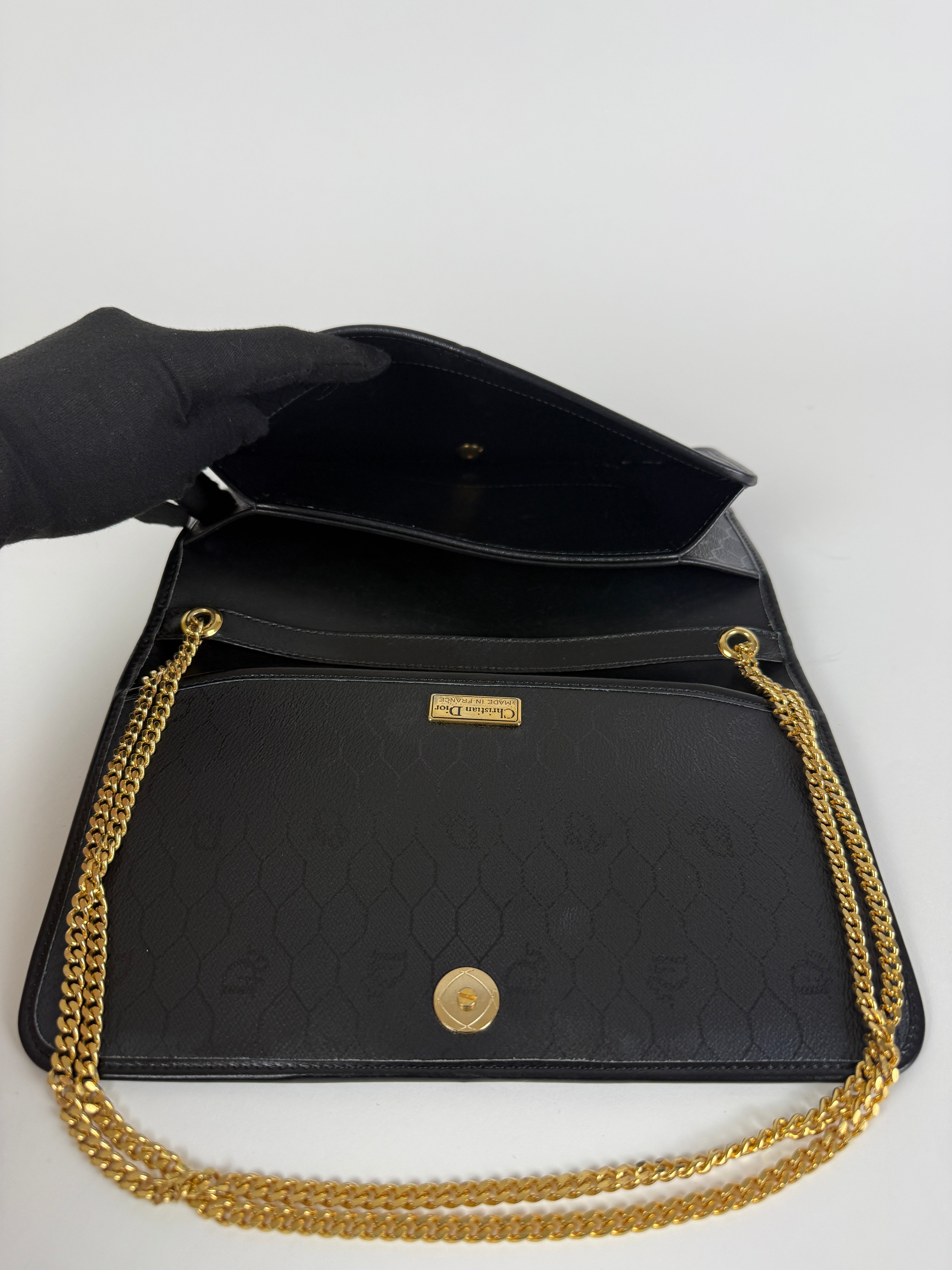 Vintage Black Chain Clutch