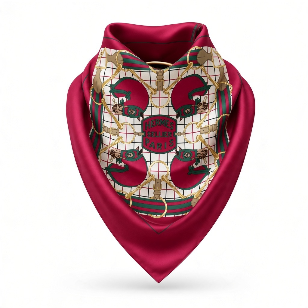 Sellier Paris Silk Scarf