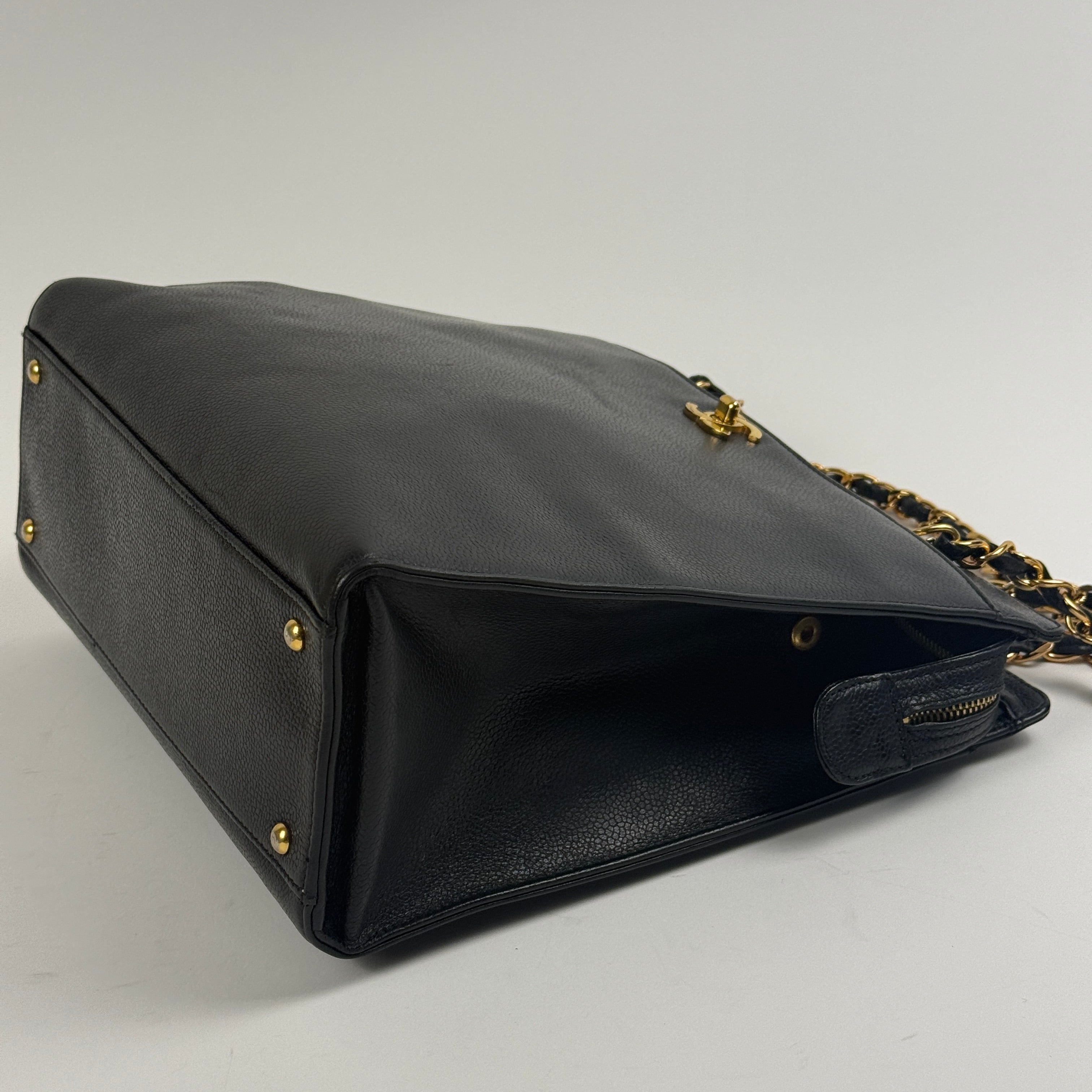 Vintage Caviar Tote — 24K Gold