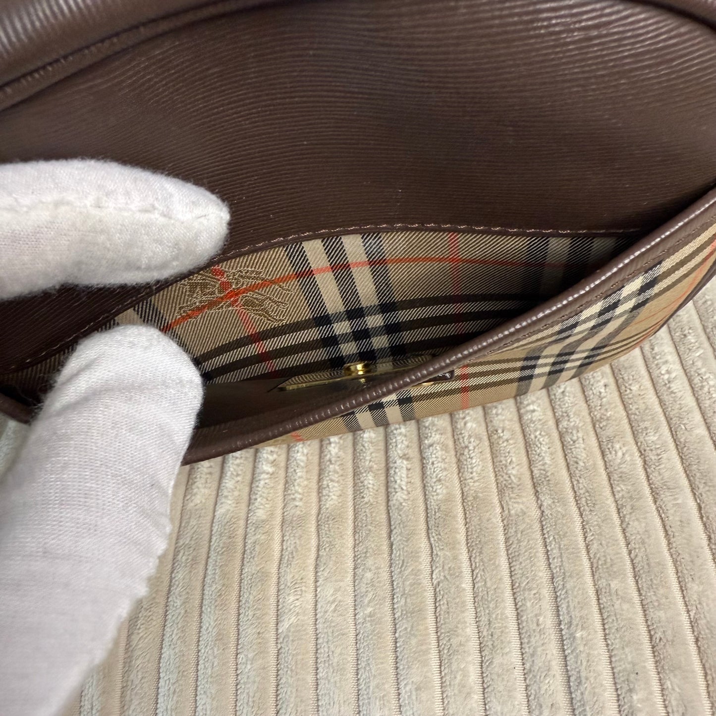 Burberry Haymarket Crossbody Bag