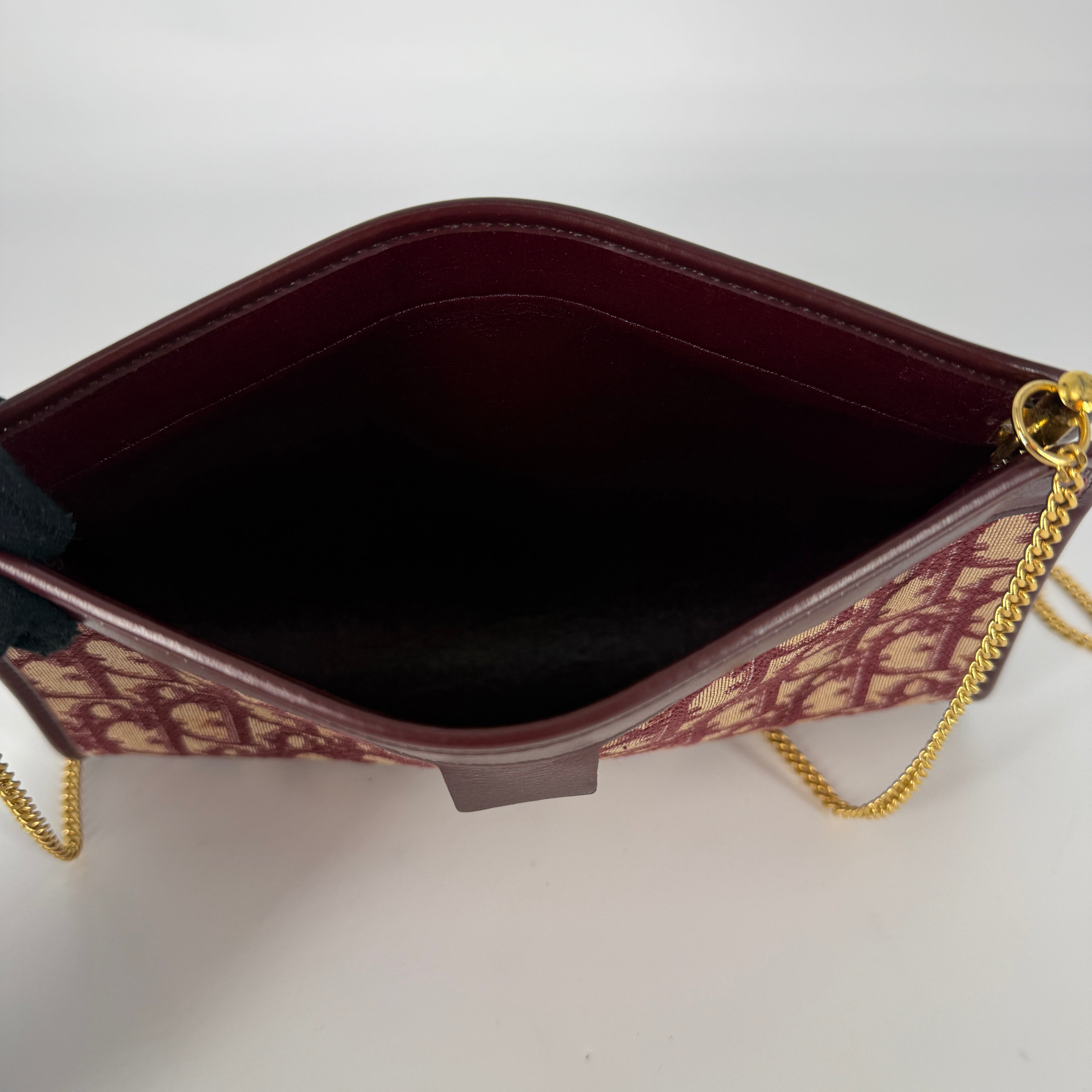 Vintage Chain Clutch — Oblique Canvas & Leather