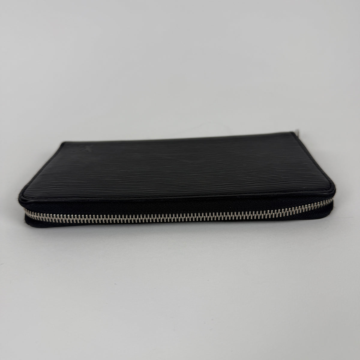 Zippy Organizer Wallet — Black Epi Leather — Silver Hardware
