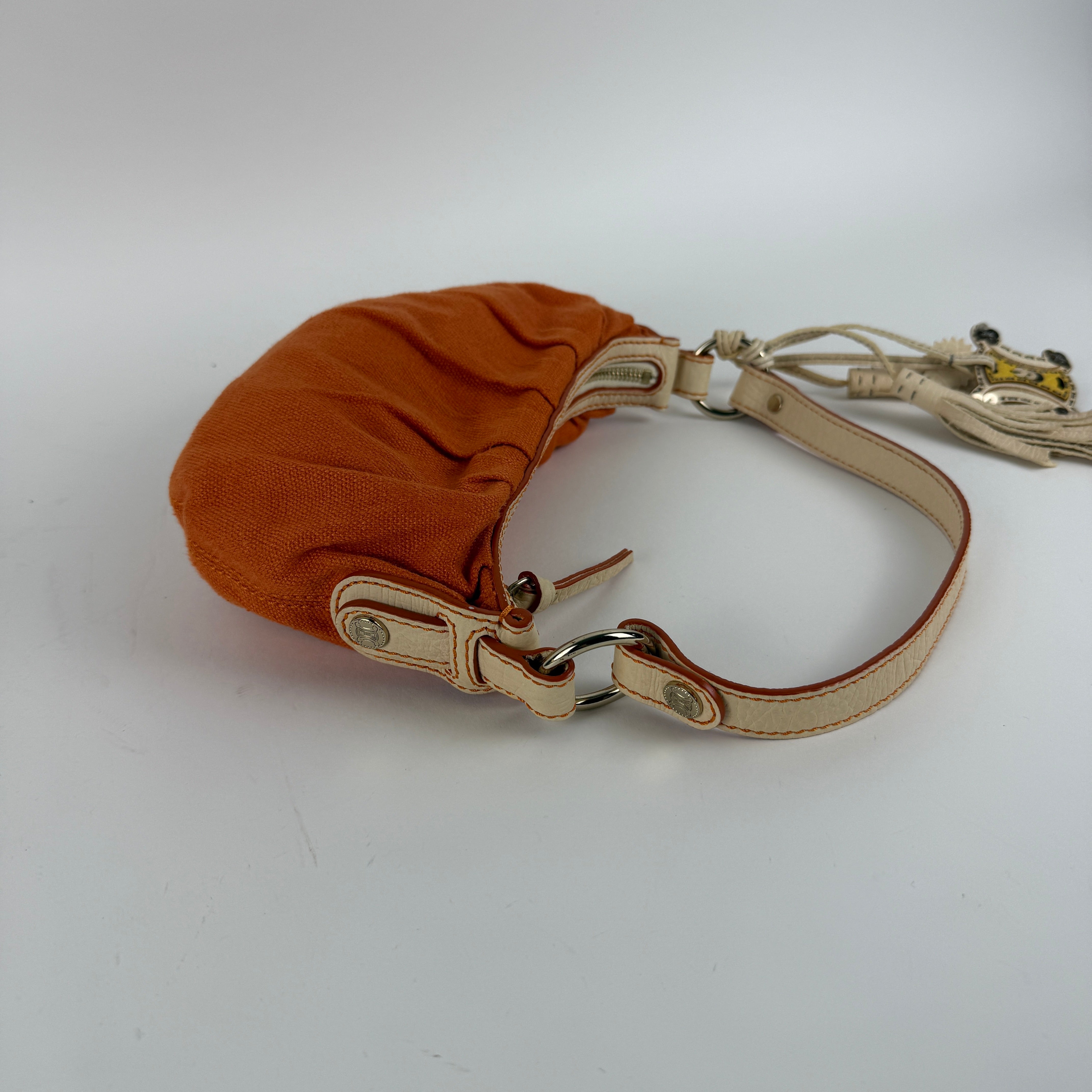 Y2K Orange Canvas Hobo