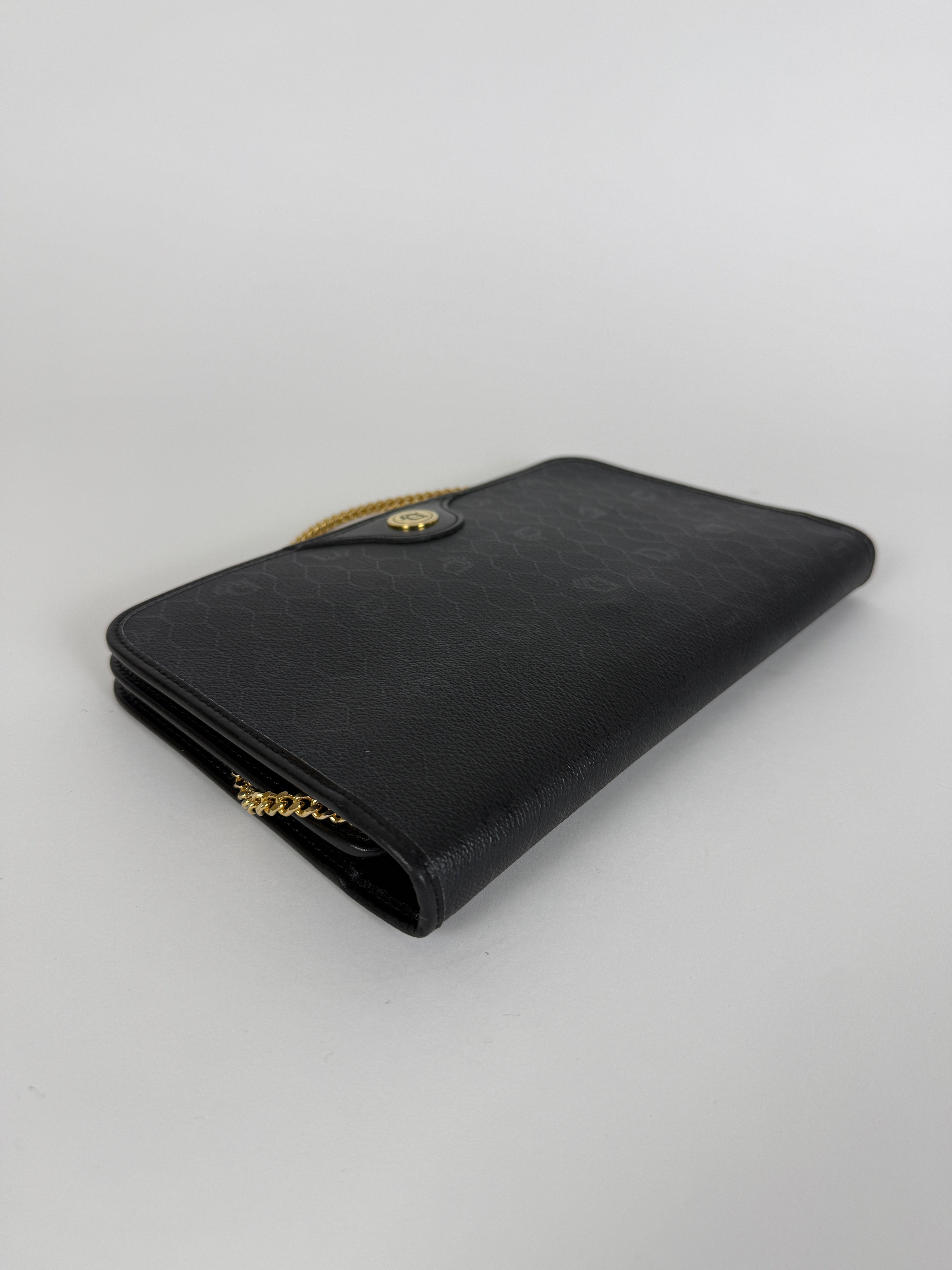 Vintage Black Chain Clutch