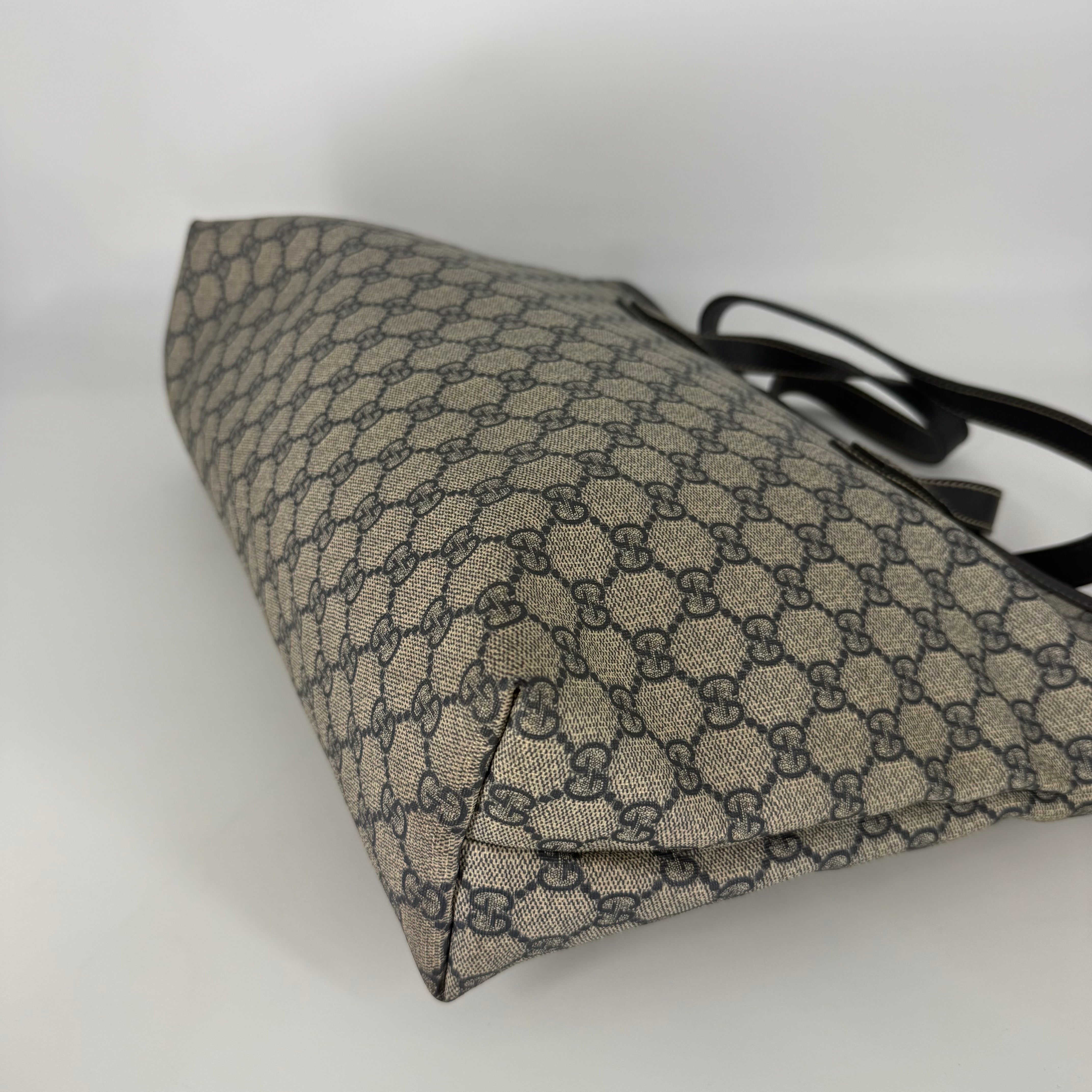 GG Canvas Navy Tote Bag