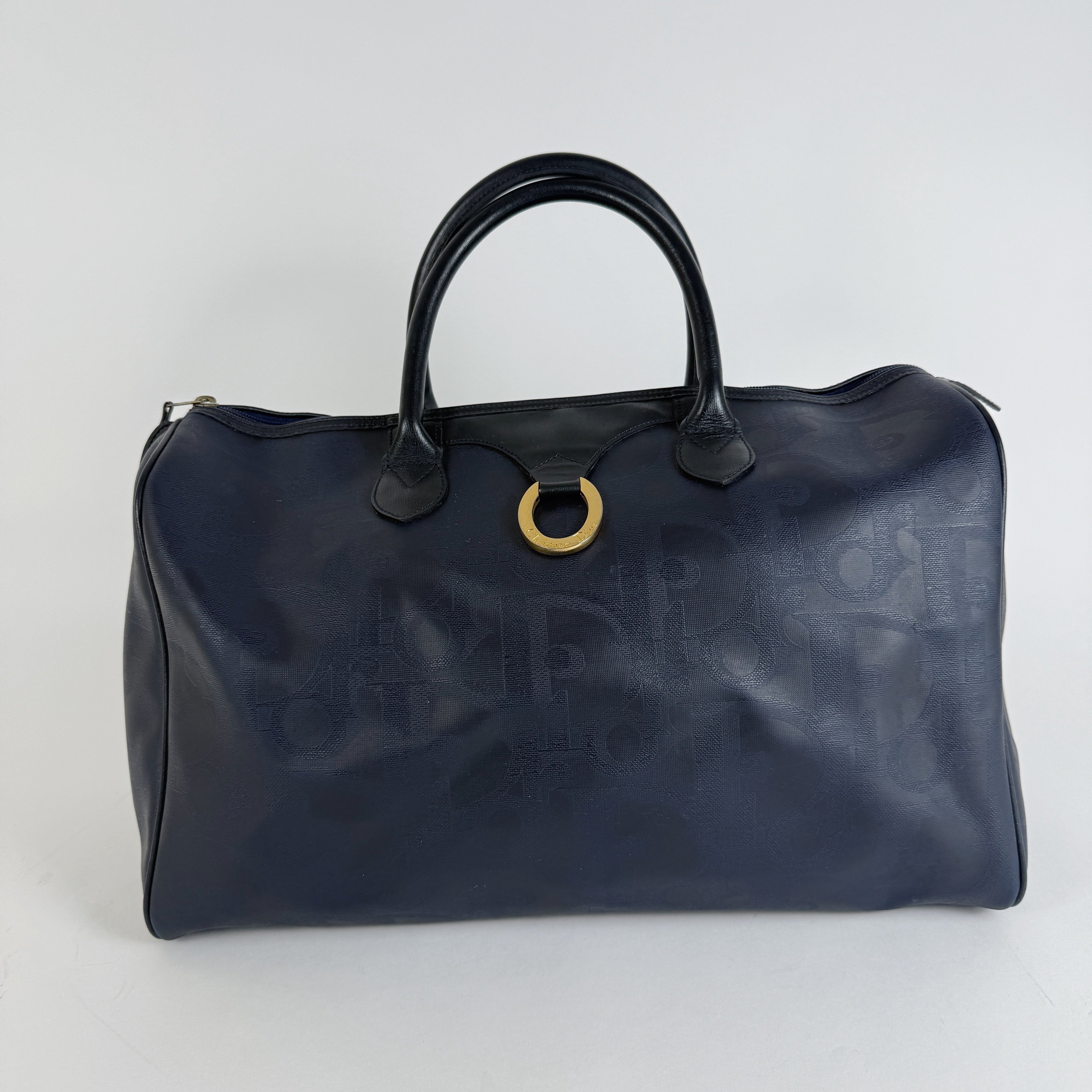 Navy Boston Travel Bag