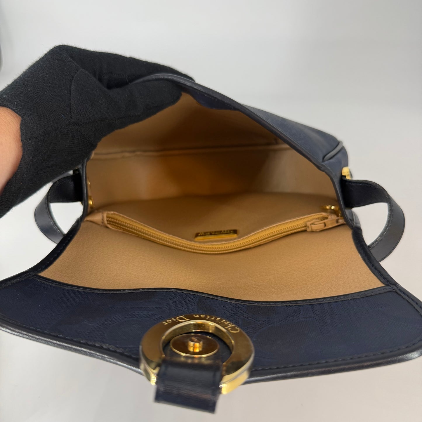 CHRISTIAN DIOR Navy Crossbody Bag