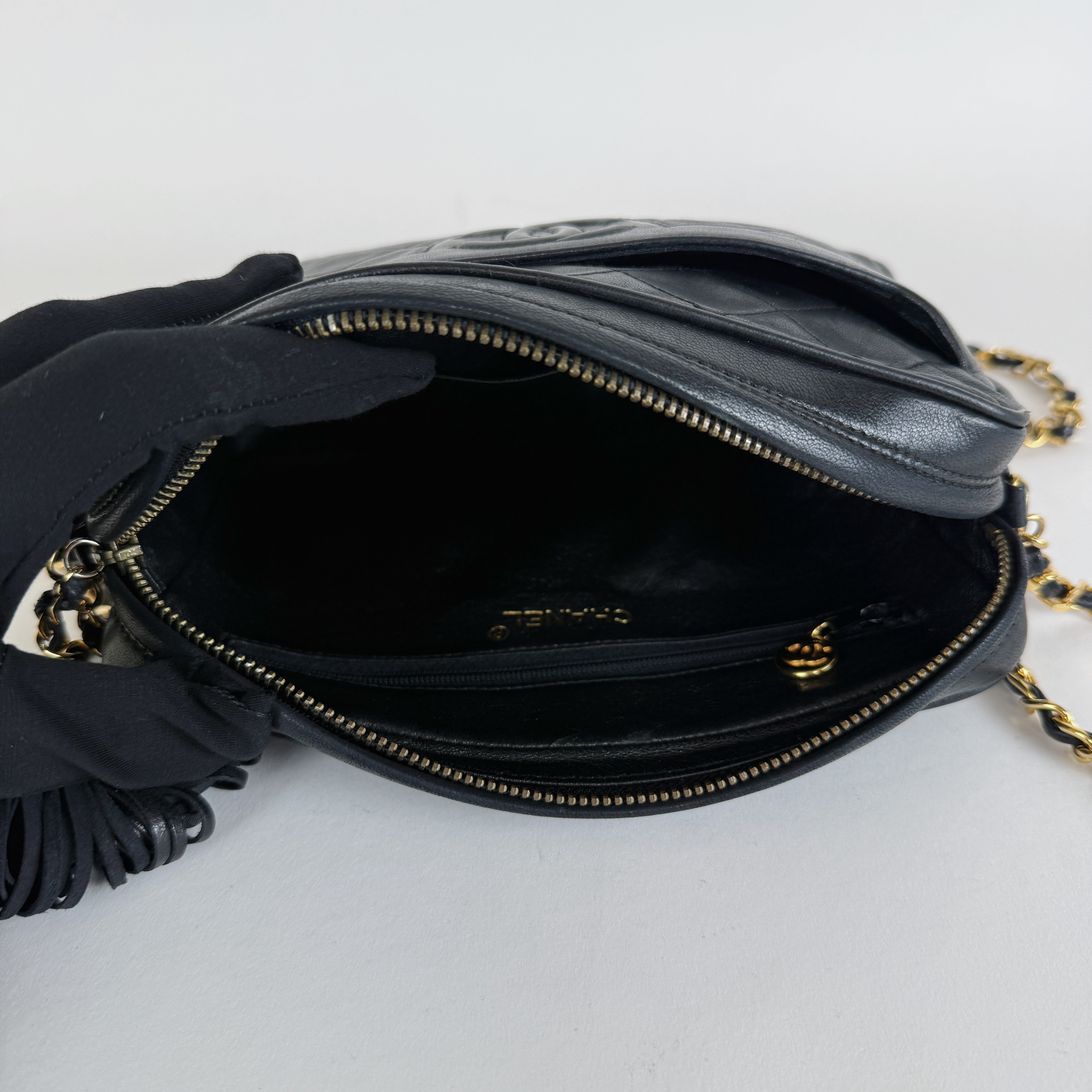 Vintage Camera Bag — 24K Gold Hardware