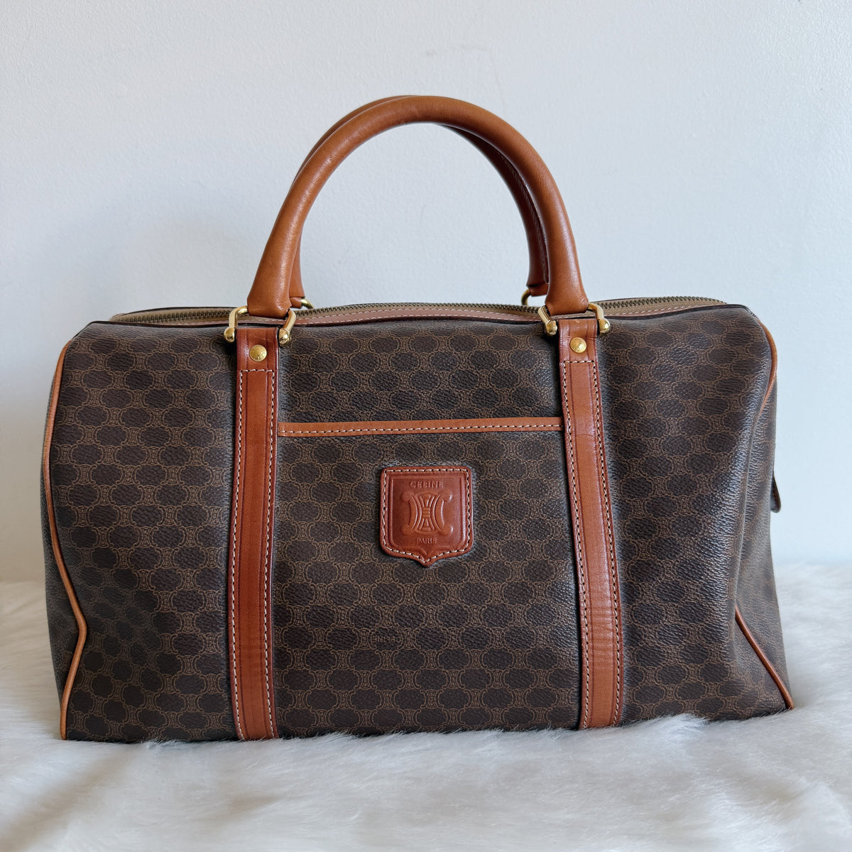 Vintage Boston Bag — Macadam Canvas