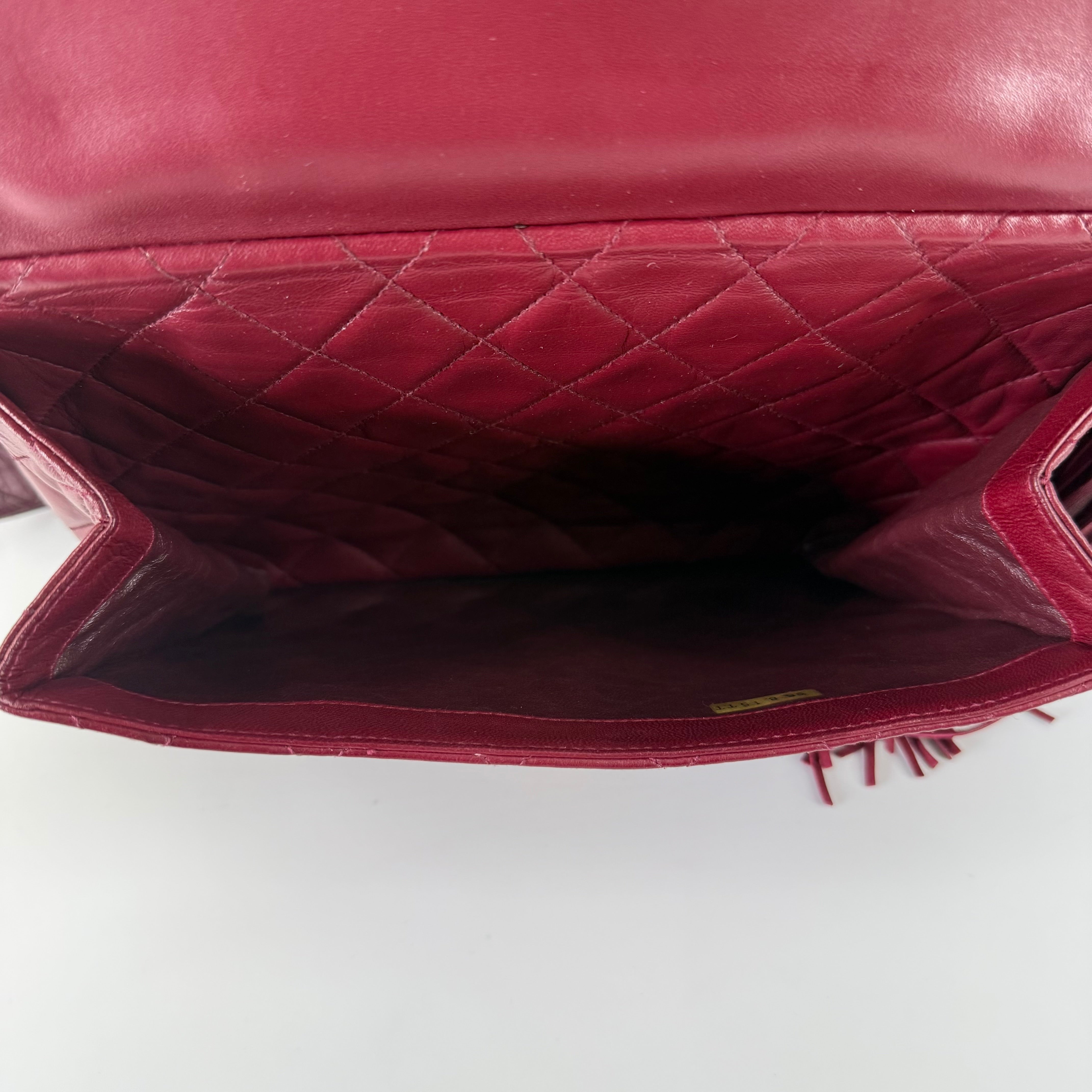 Vintage Camera Bag – Burgundy Lambskin – 24K Gold Hardware