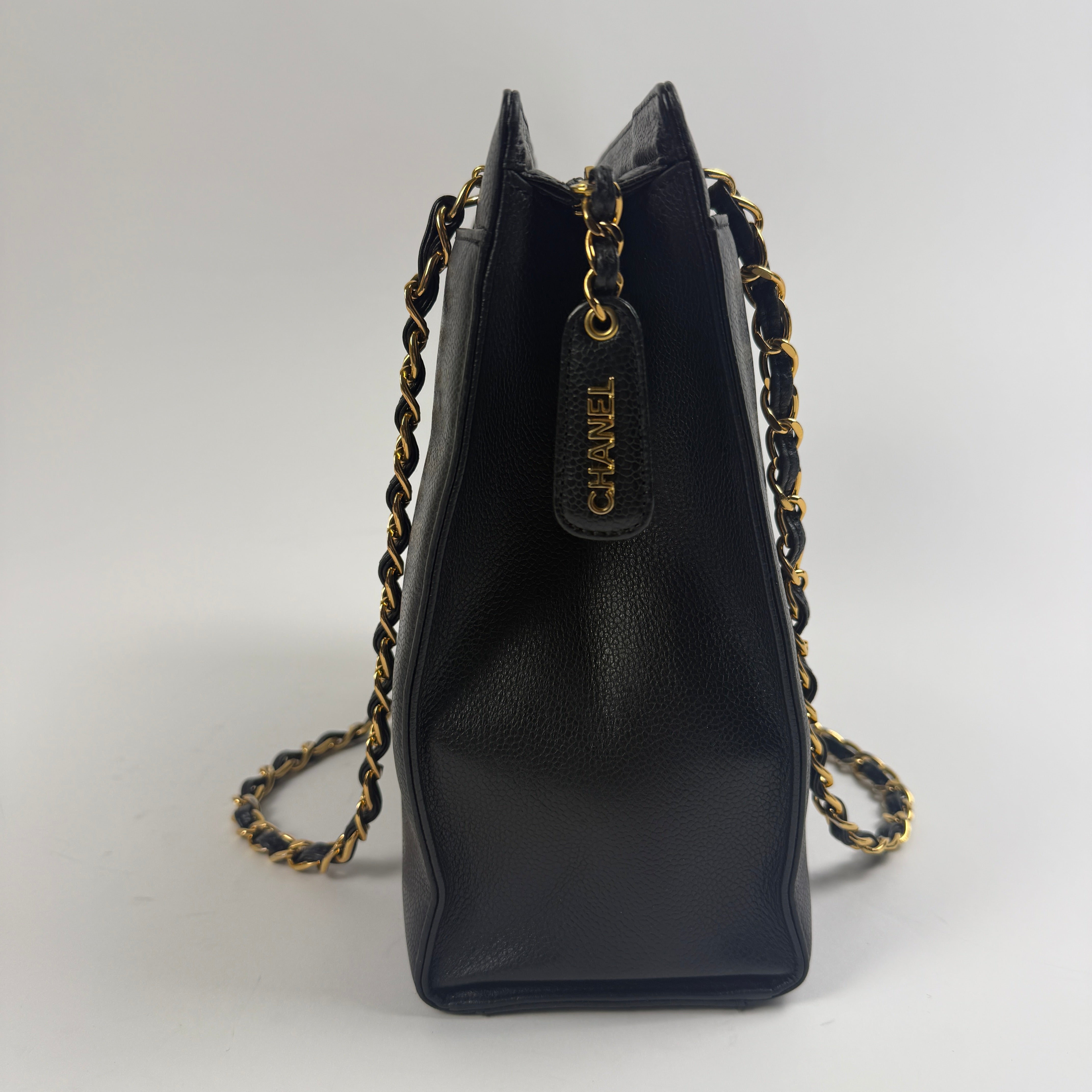 Vintage Caviar Tote — 24K Gold