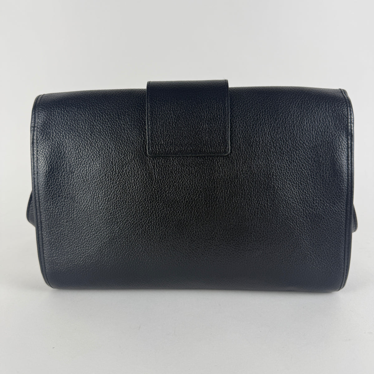 Vintage Crossbody Bag — Black Grained Leather