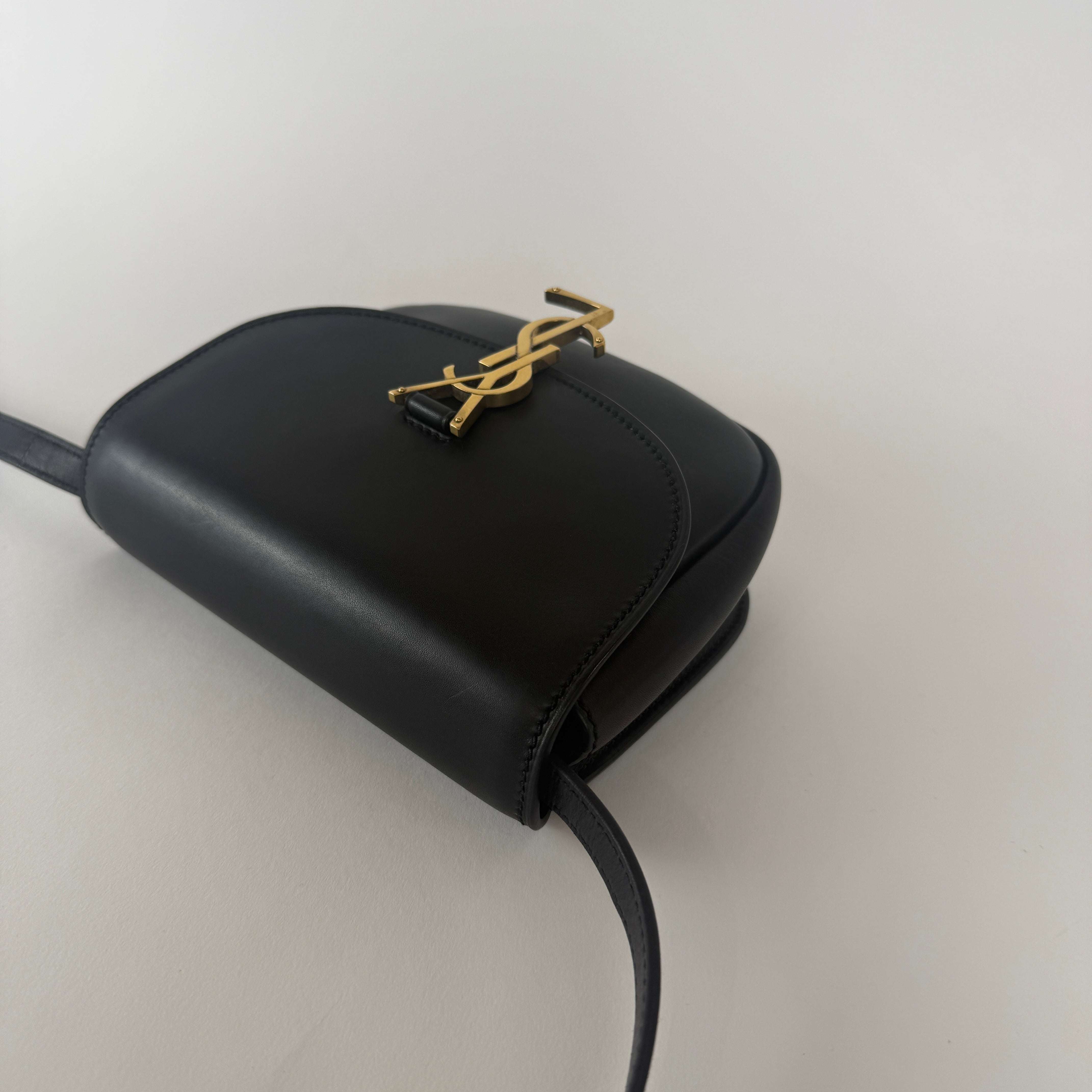 Kaia Small Crossbody Bag — Black Leather