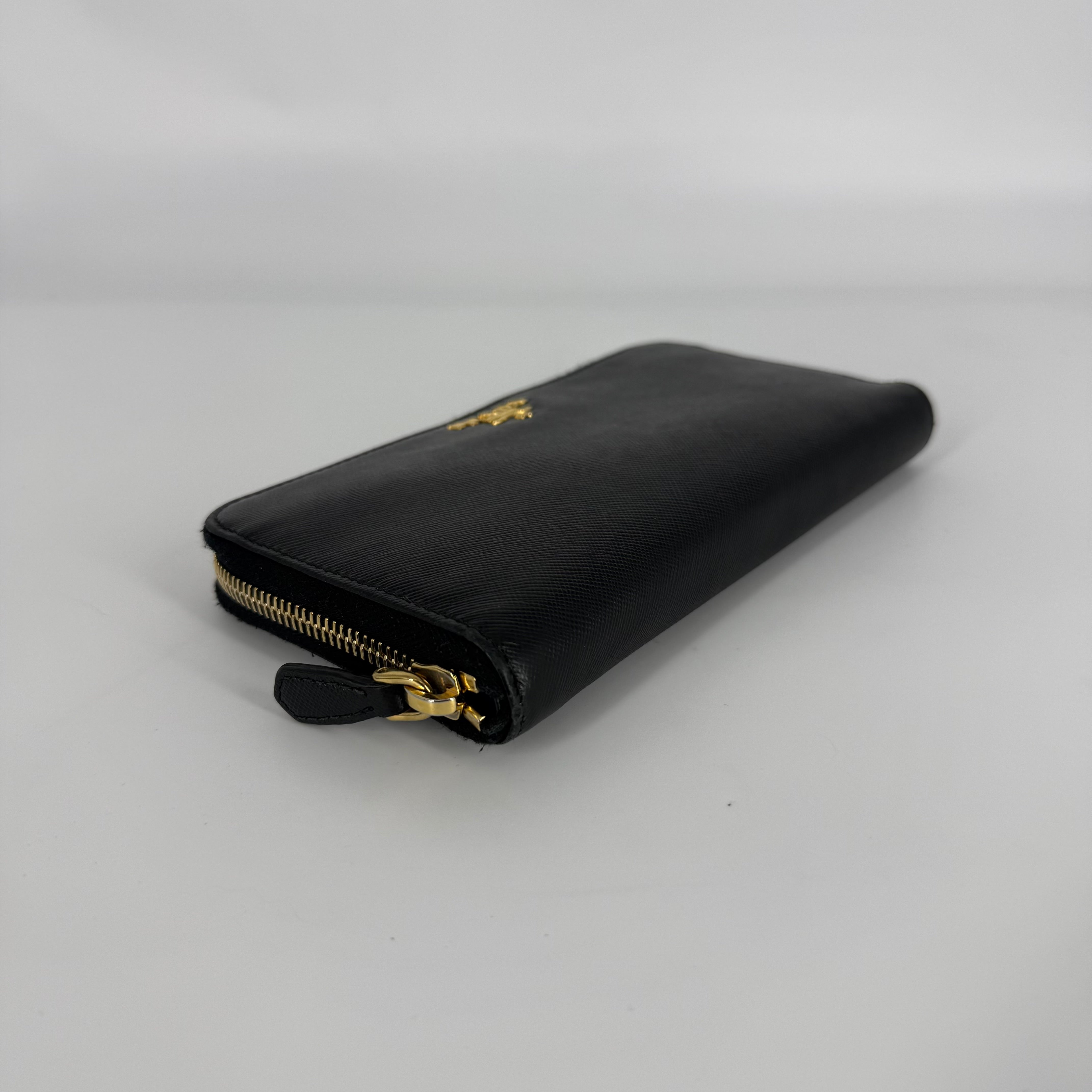 Saffiano Leather Long Wallet