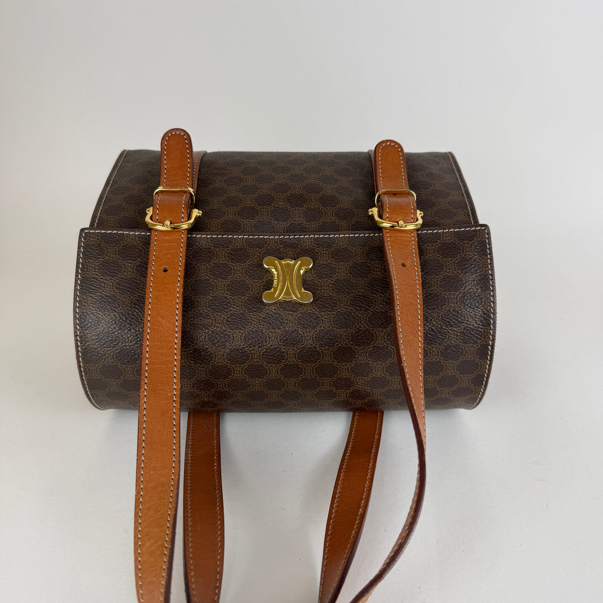 Macadam Triomphe Shoulder Bag — Brown