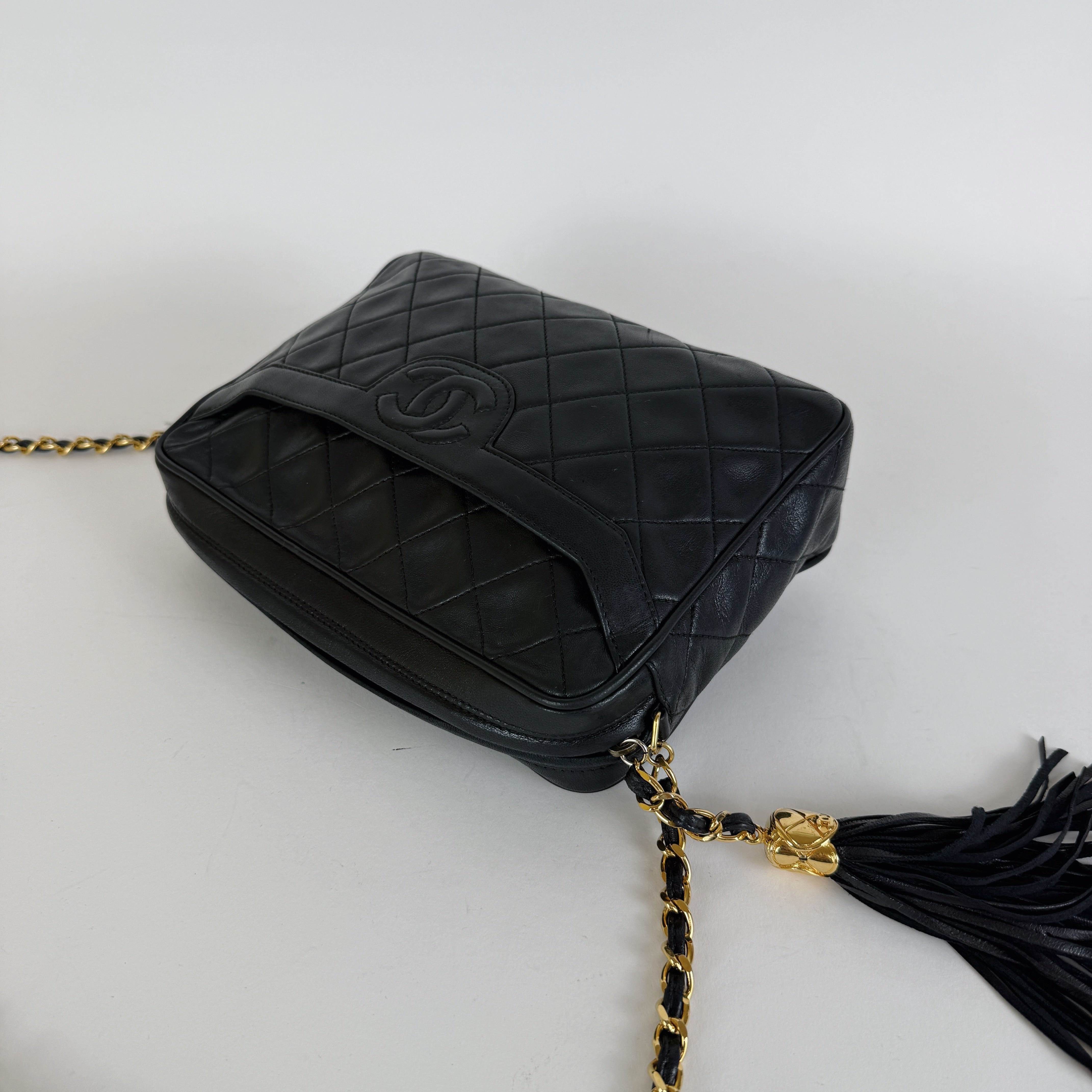 Vintage Camera Bag — 24K Gold Hardware