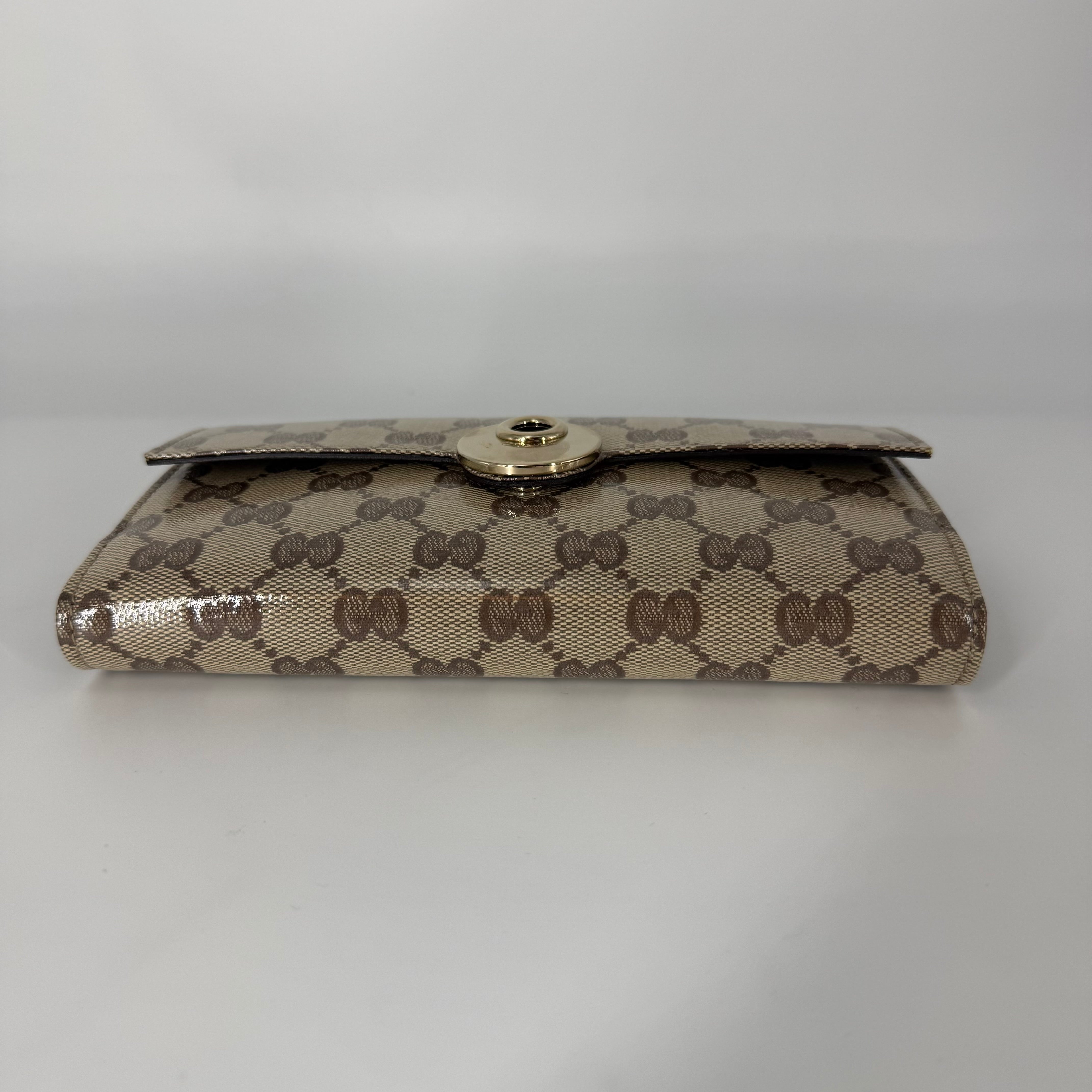 GG Canvas Continental Flap Wallet