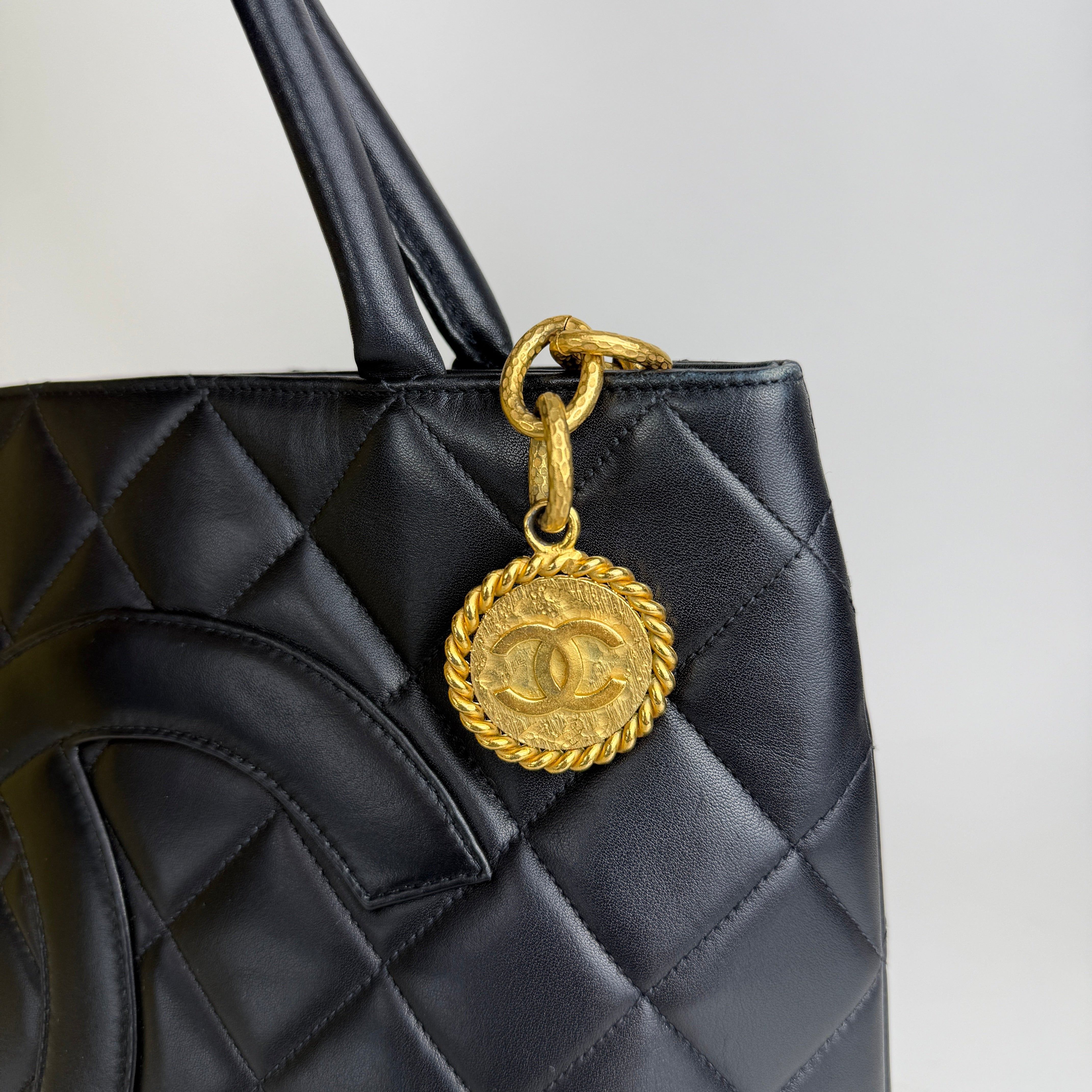 Vintage Medallion Tote — 24K Gold Hardware