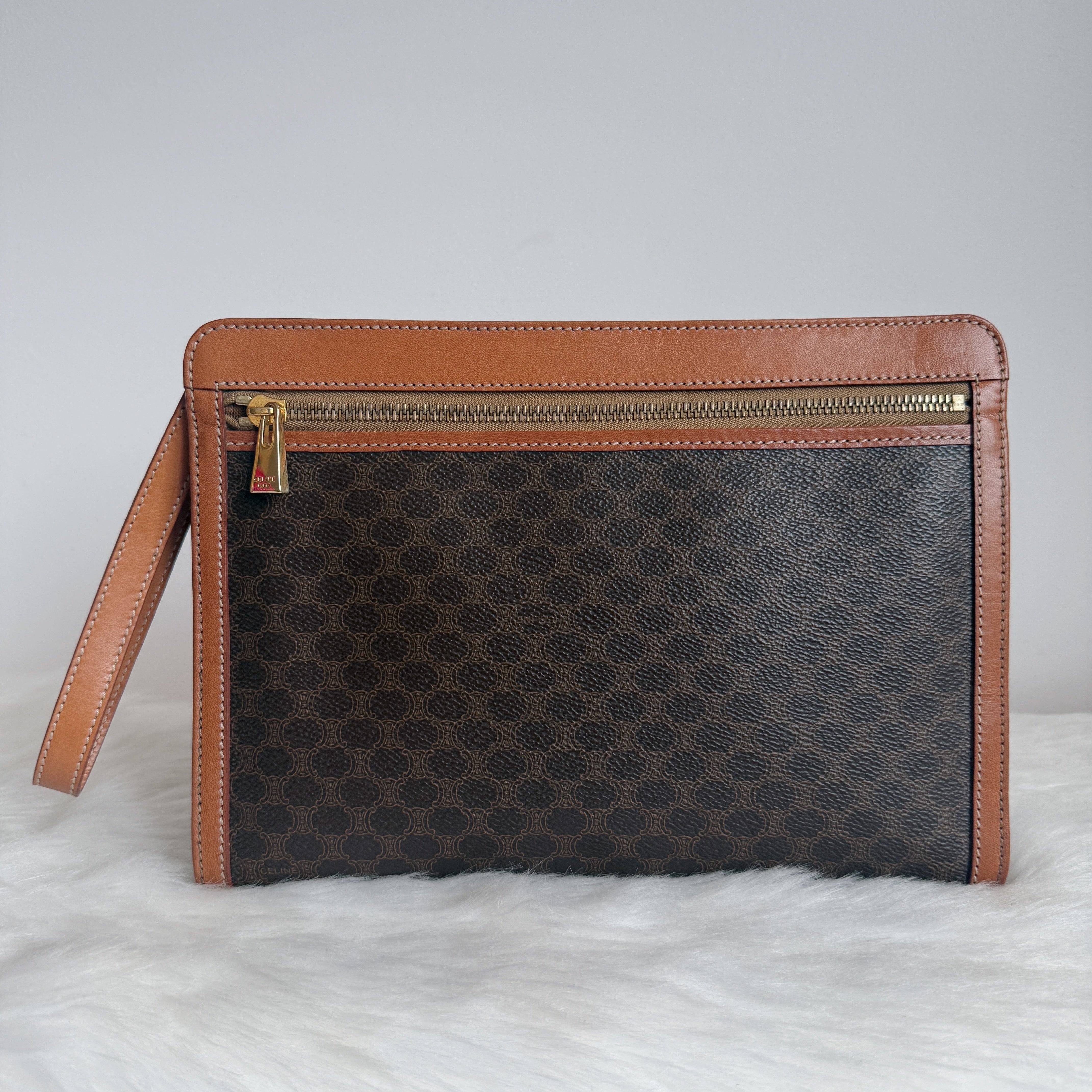 Macadam Wristlet Pouch — Triomphe Canvas