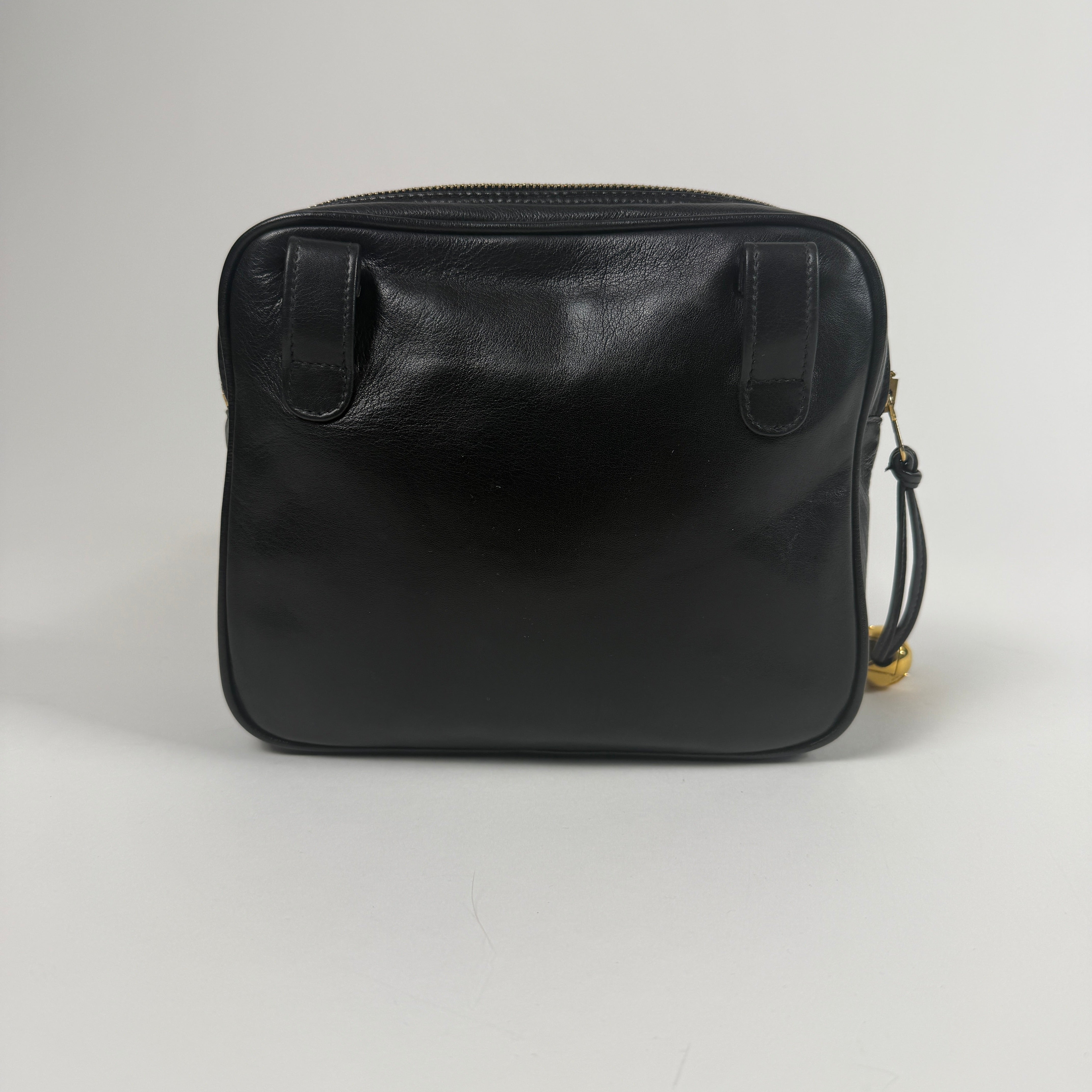 Vintage CC Waist Bag – Black Leather