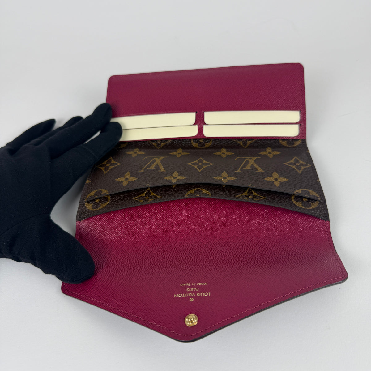 Joséphine Wallet — Monogram Canvas — Fuchsia