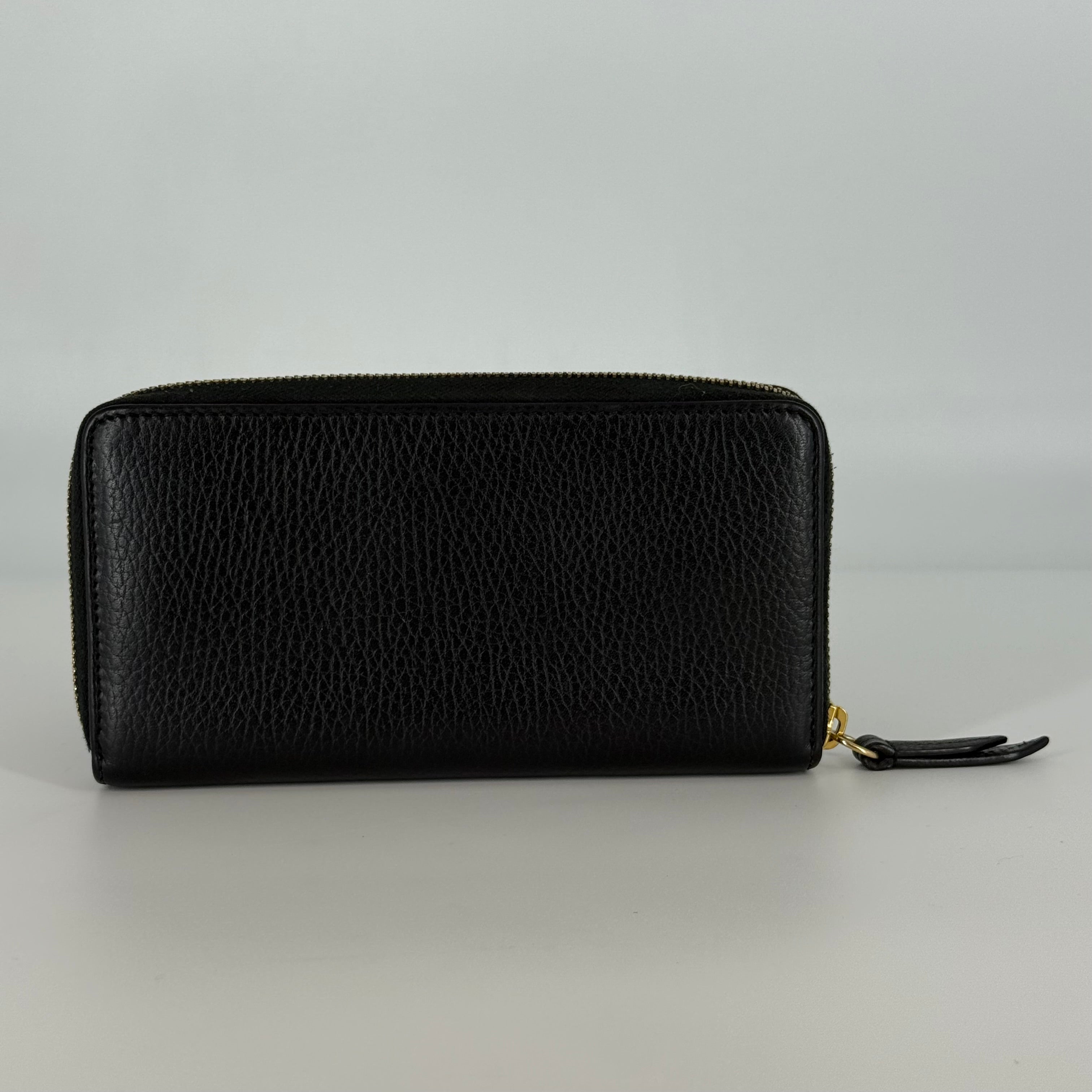 GG Marmont Round Zipper Long Wallet