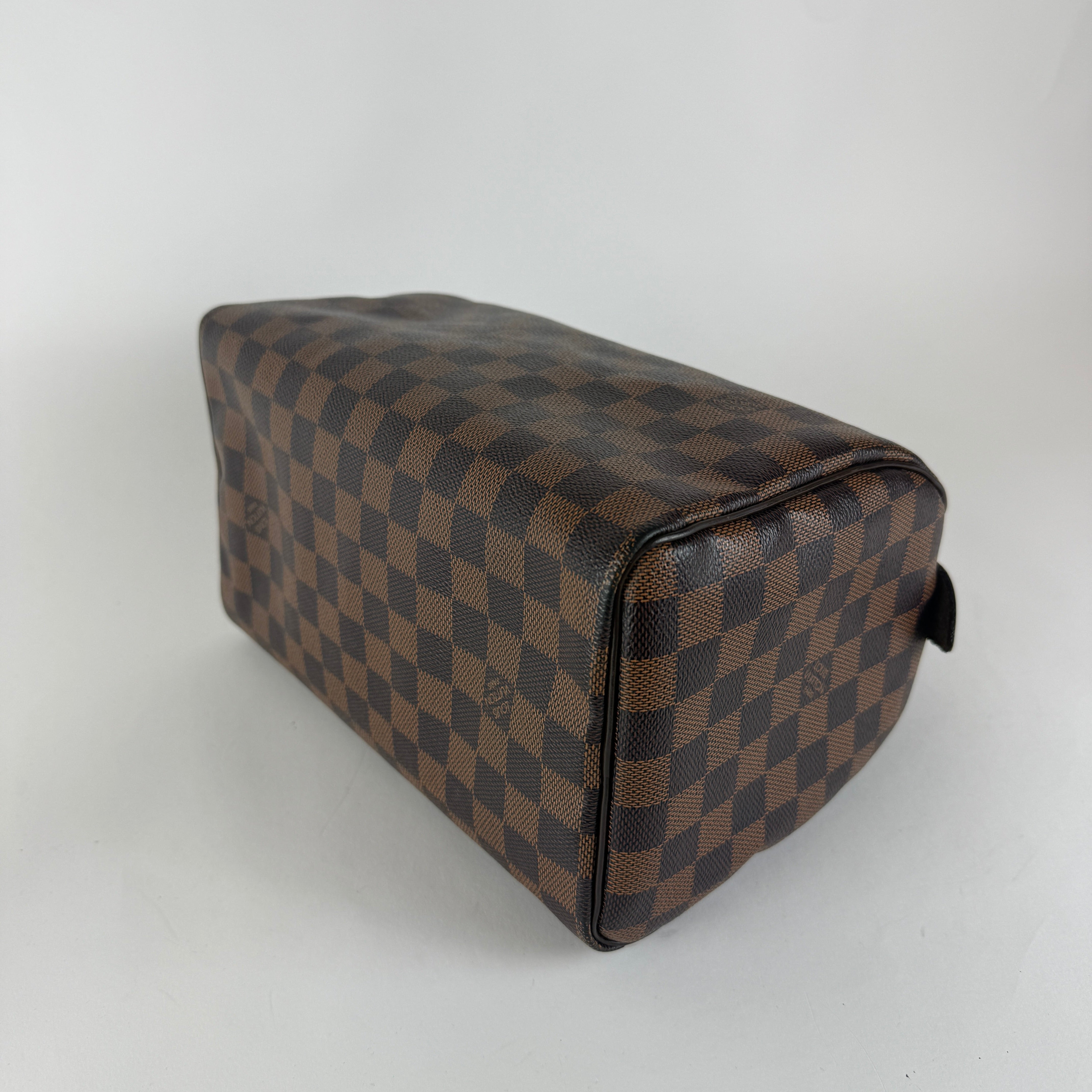 Speedy 25 — Damier Ebene Canvas