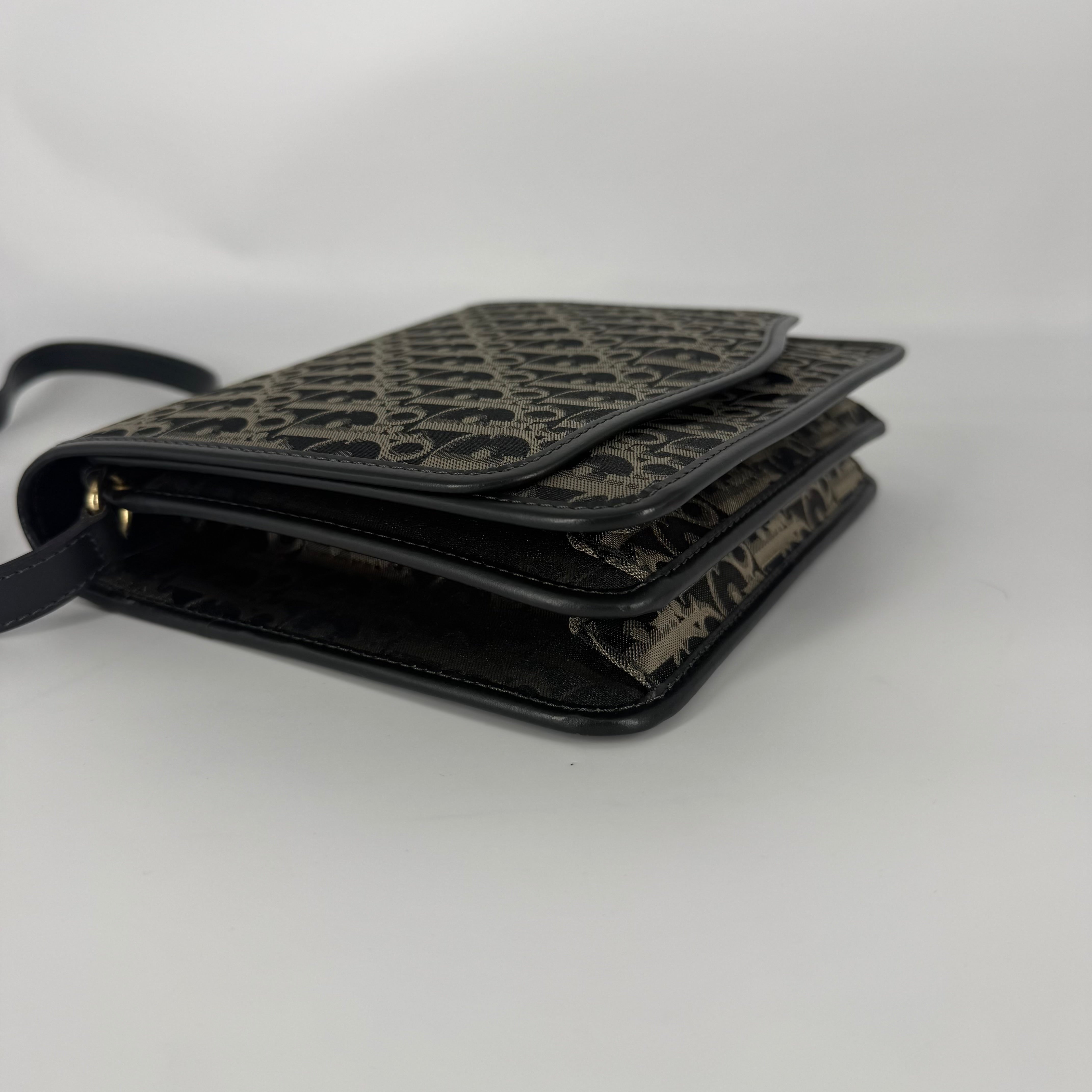 Oblique Canvas Flap Crossbody Bag