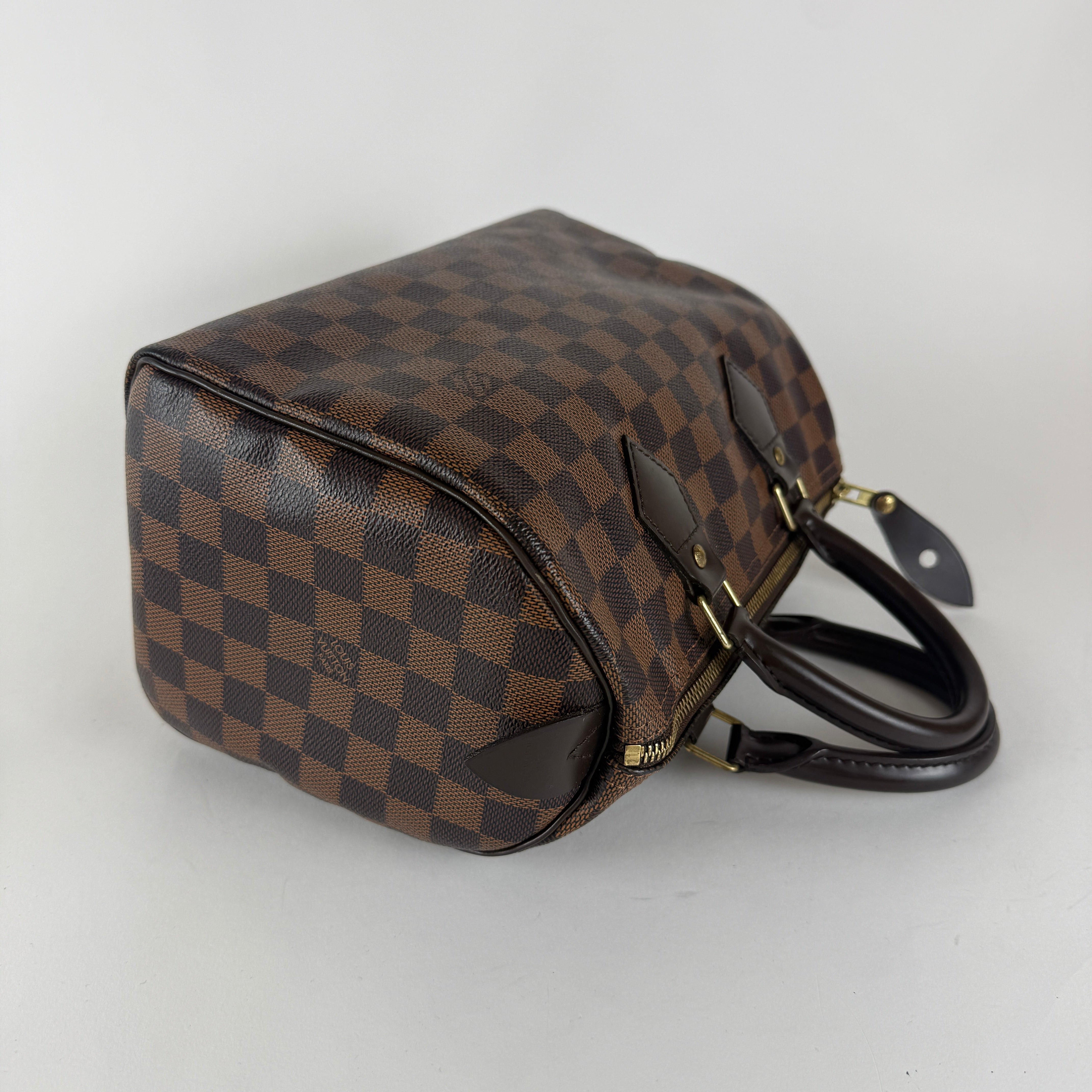Speedy 25 — Damier Ebene Canvas