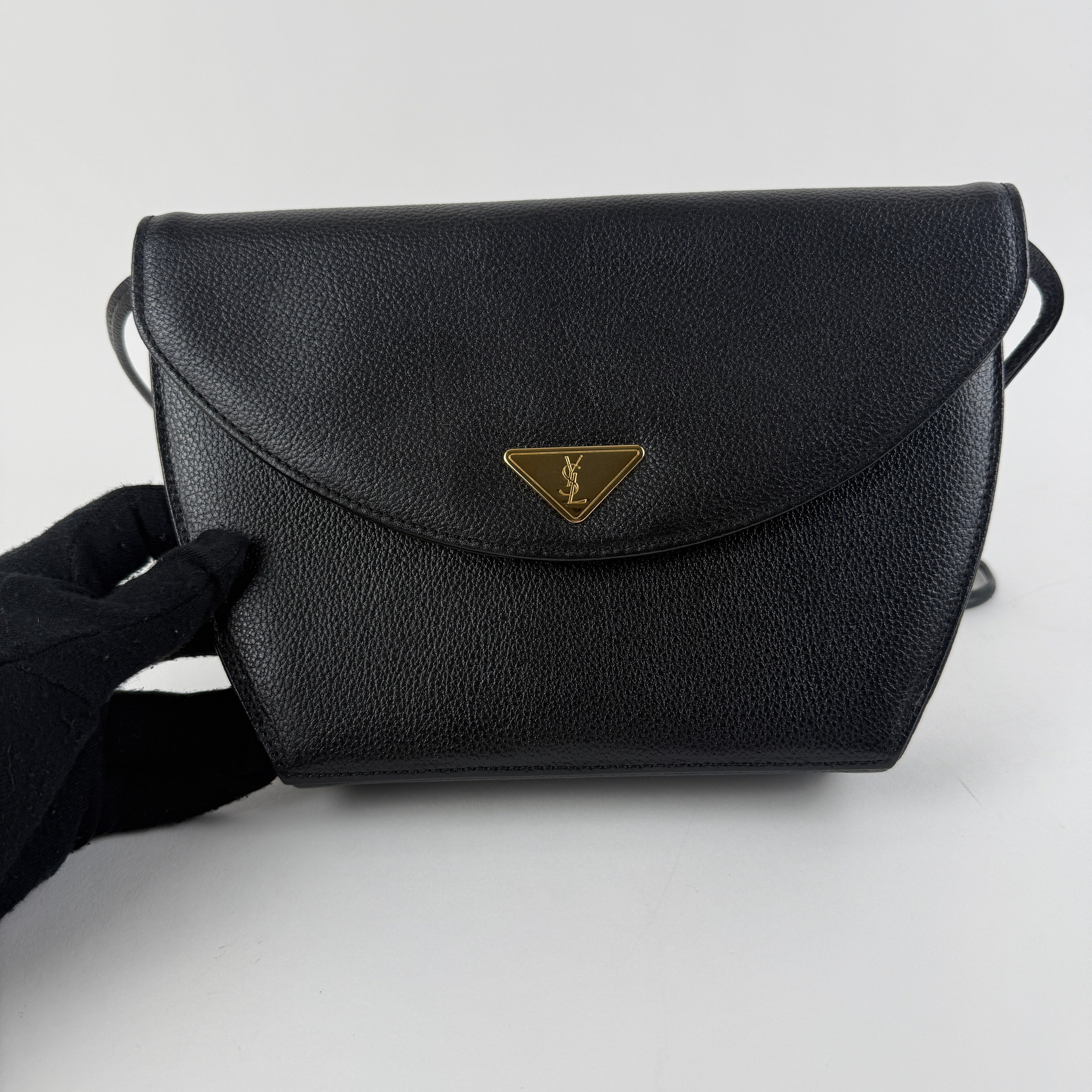 Vintage Black Crossbody Bag
